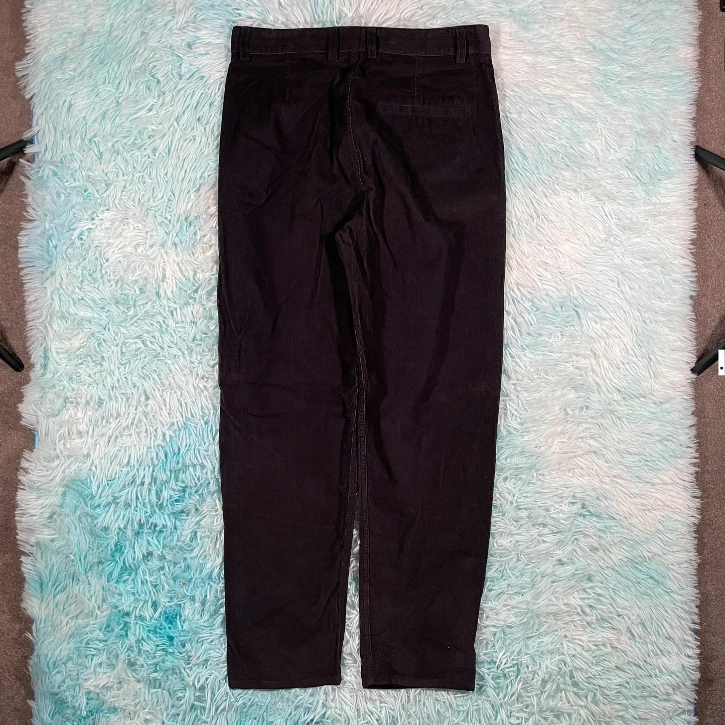 Navy Cos Corduroy Trousers - Size 8