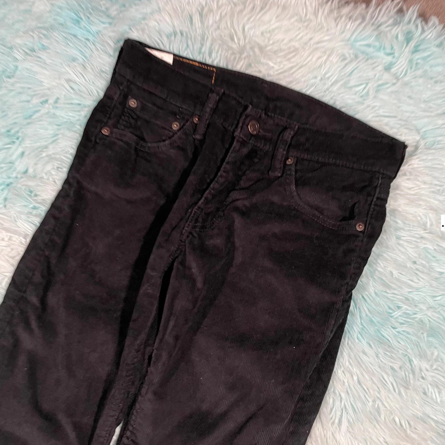 Black Levi’s Corduroy Trousers 511 Slim Fit - 27W 32L