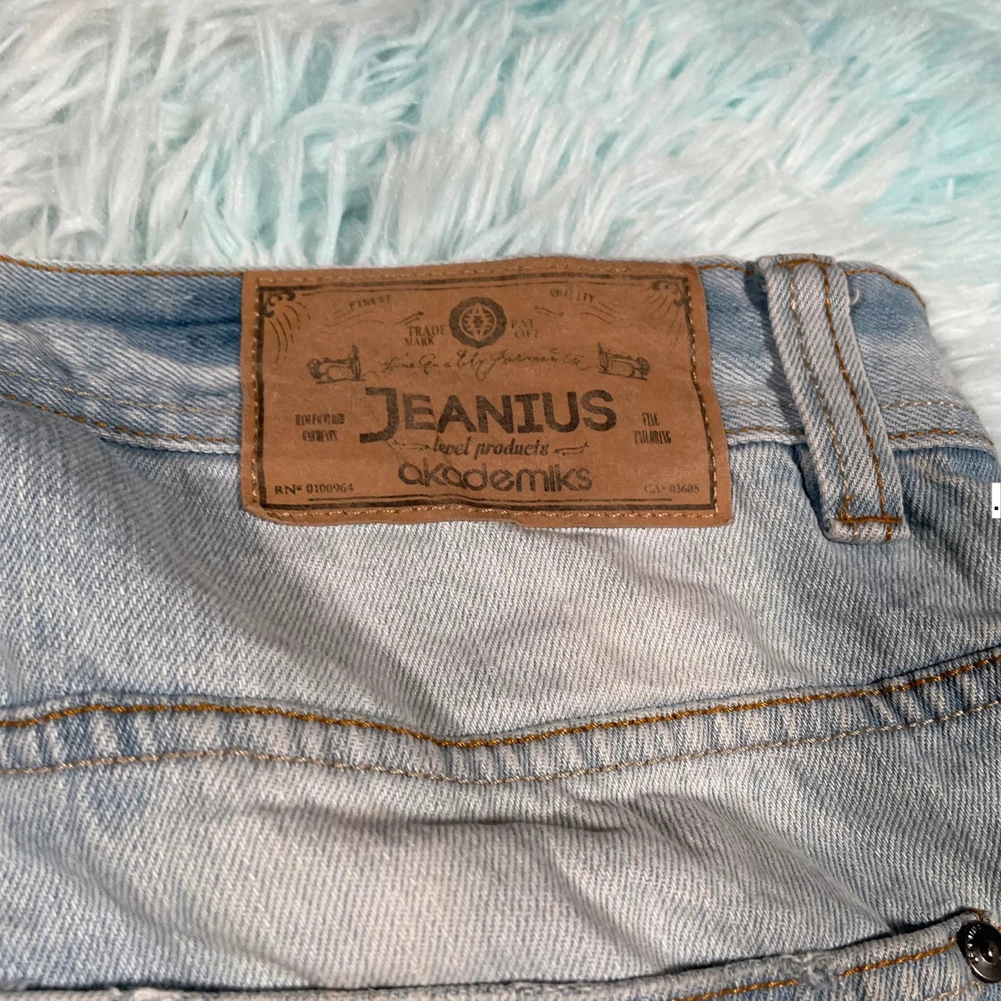 Vintage Blue Akademiks Jean Shorts Jorts - 34W