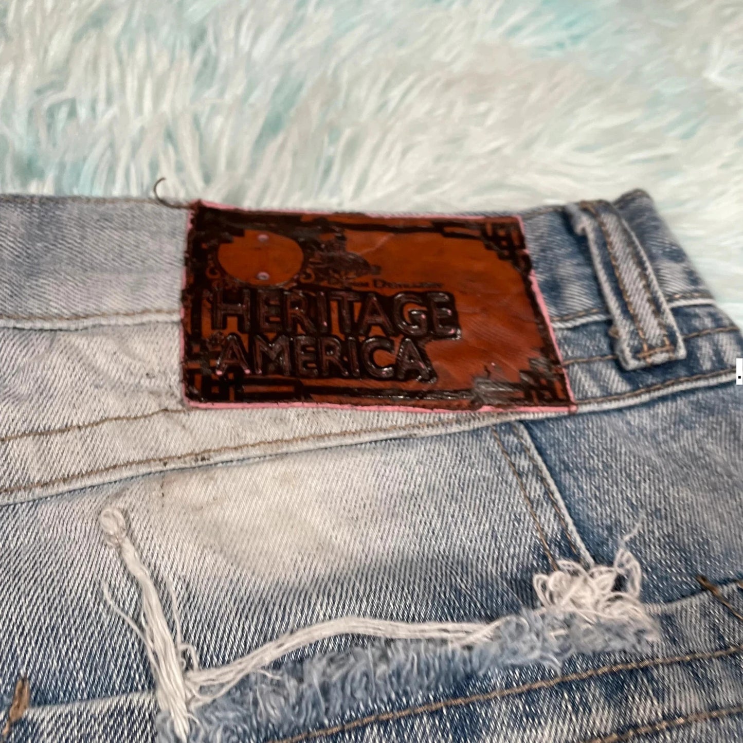 Vintage 00s Denim Jean Shorts Jorts - 38W