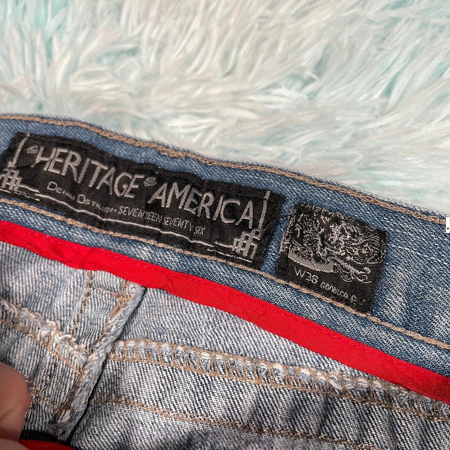 Vintage 00s Denim Jean Shorts Jorts - 38W