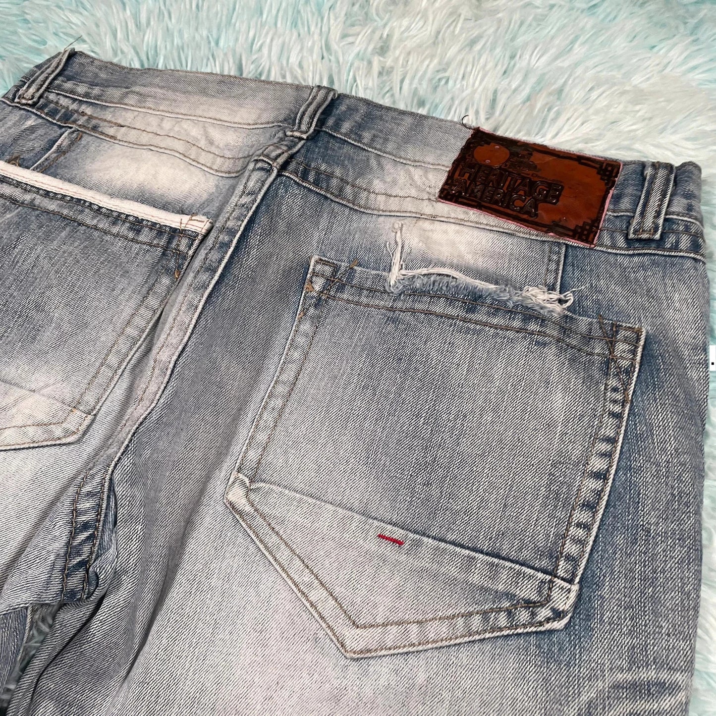 Vintage 00s Denim Jean Shorts Jorts - 38W