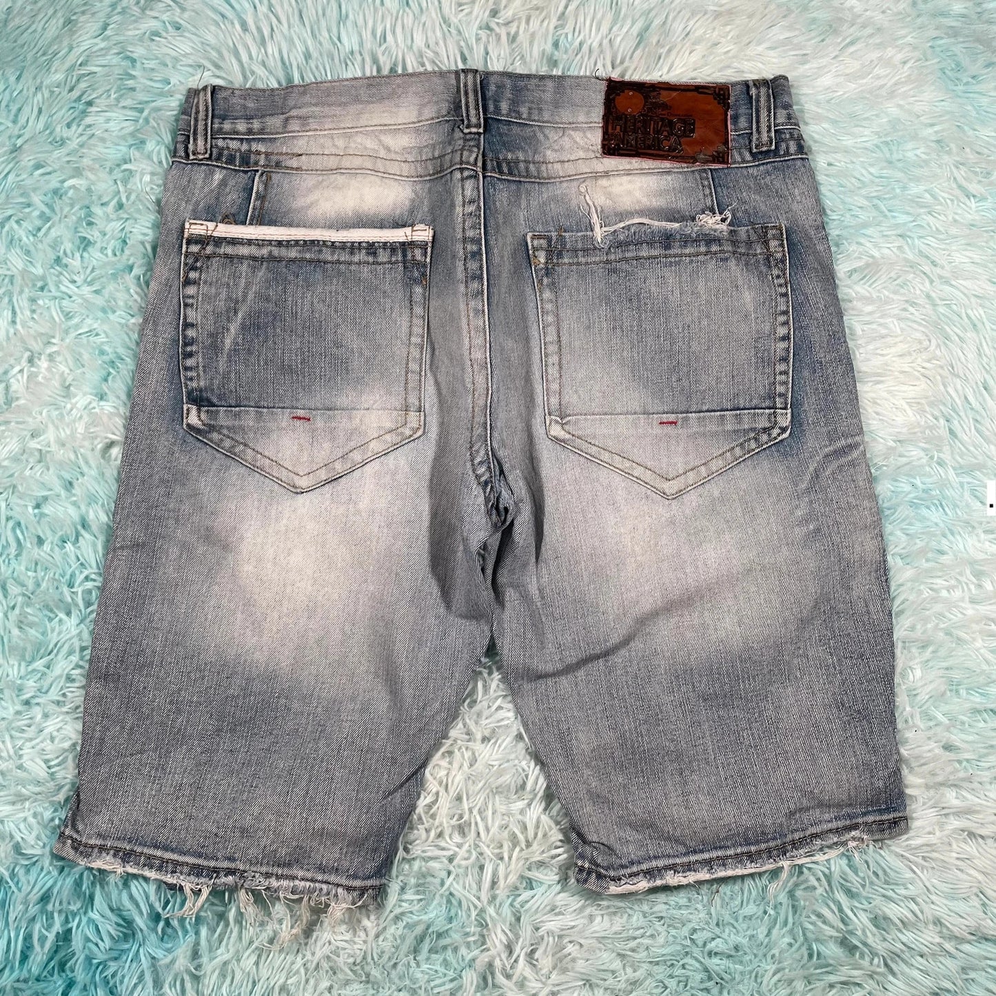 Vintage 00s Denim Jean Shorts Jorts - 38W