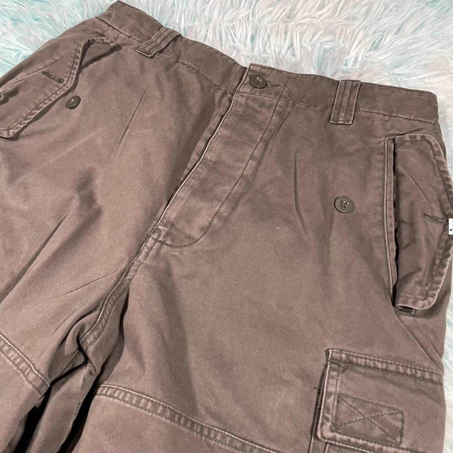 Vintage Brown Cargo Shorts St Michael - 32W