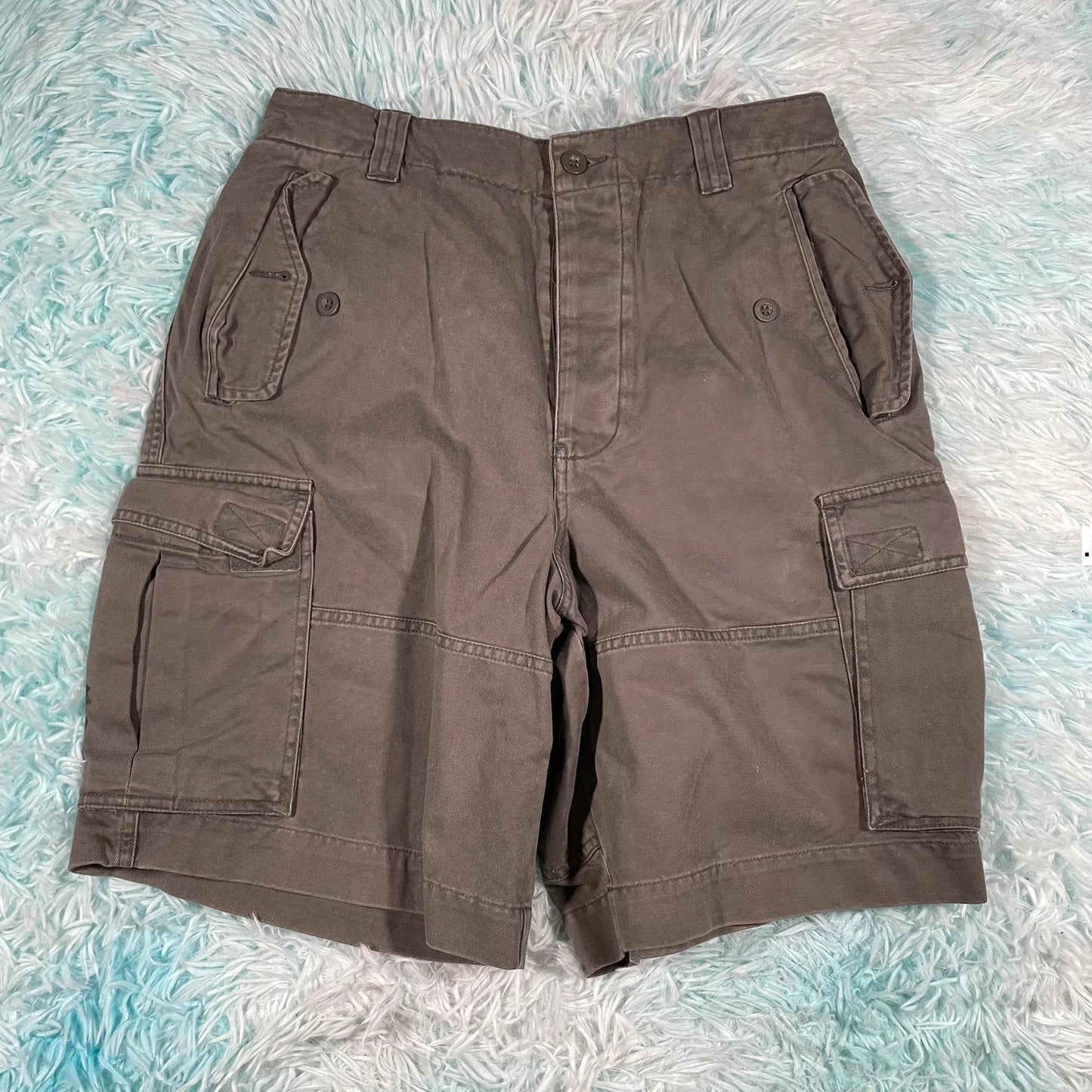 Vintage Brown Cargo Shorts St Michael - 32W