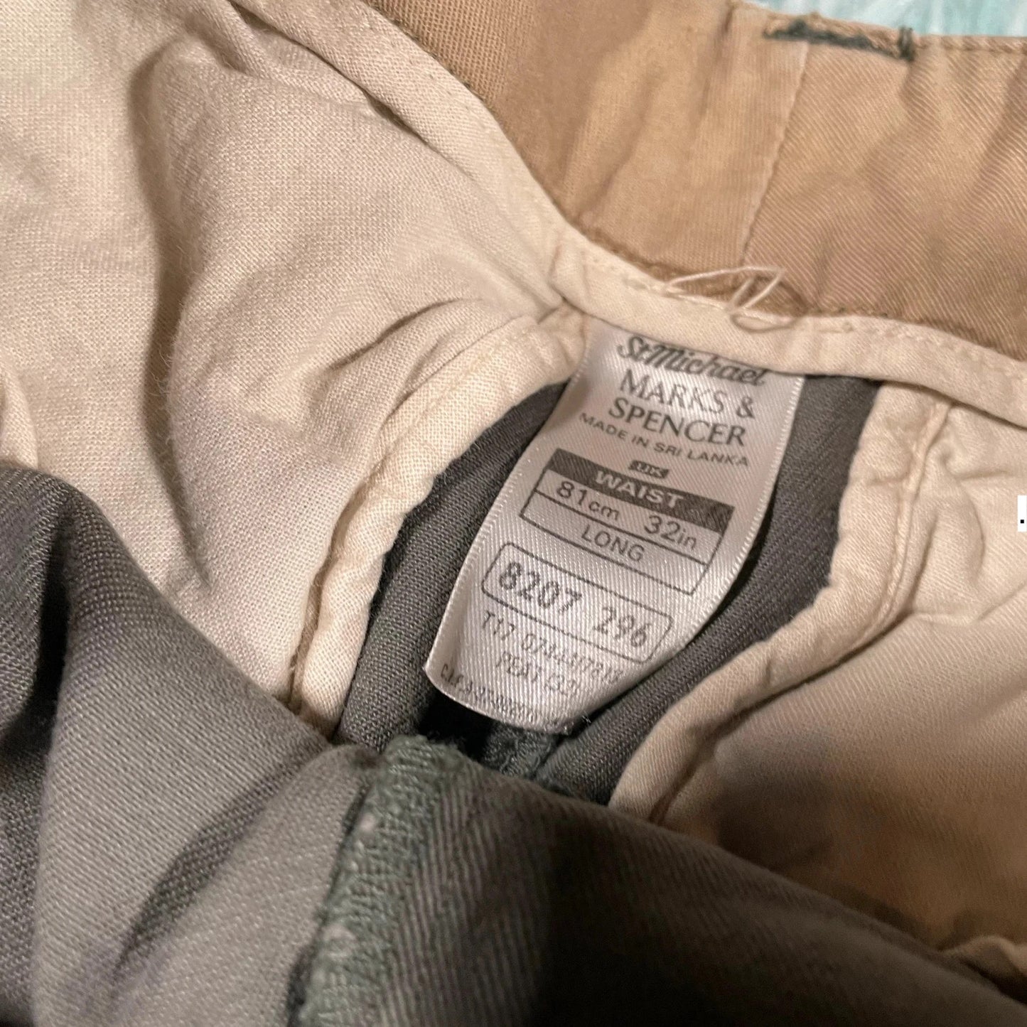 Vintage Brown Cargo Shorts St Michael - 32W