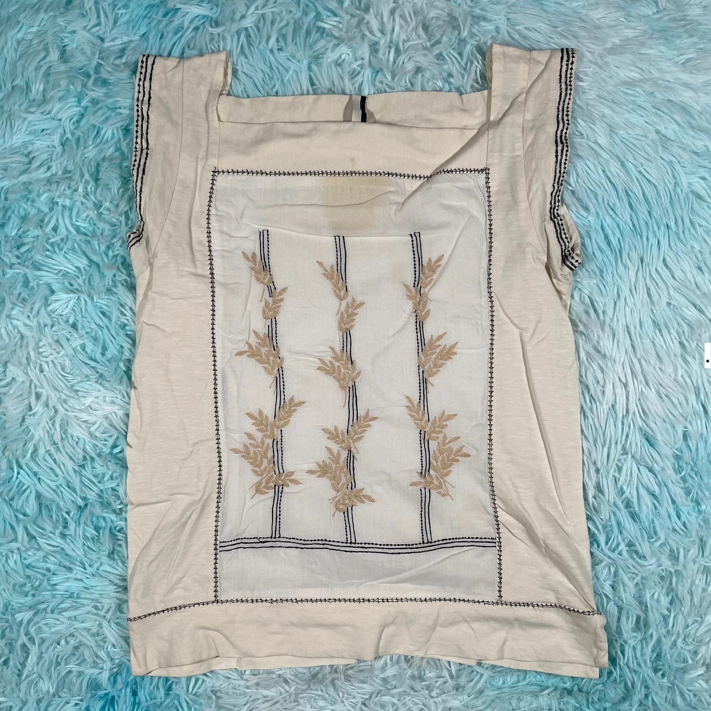 Vintage 90s Beige Topshop Tank Top - Size 10