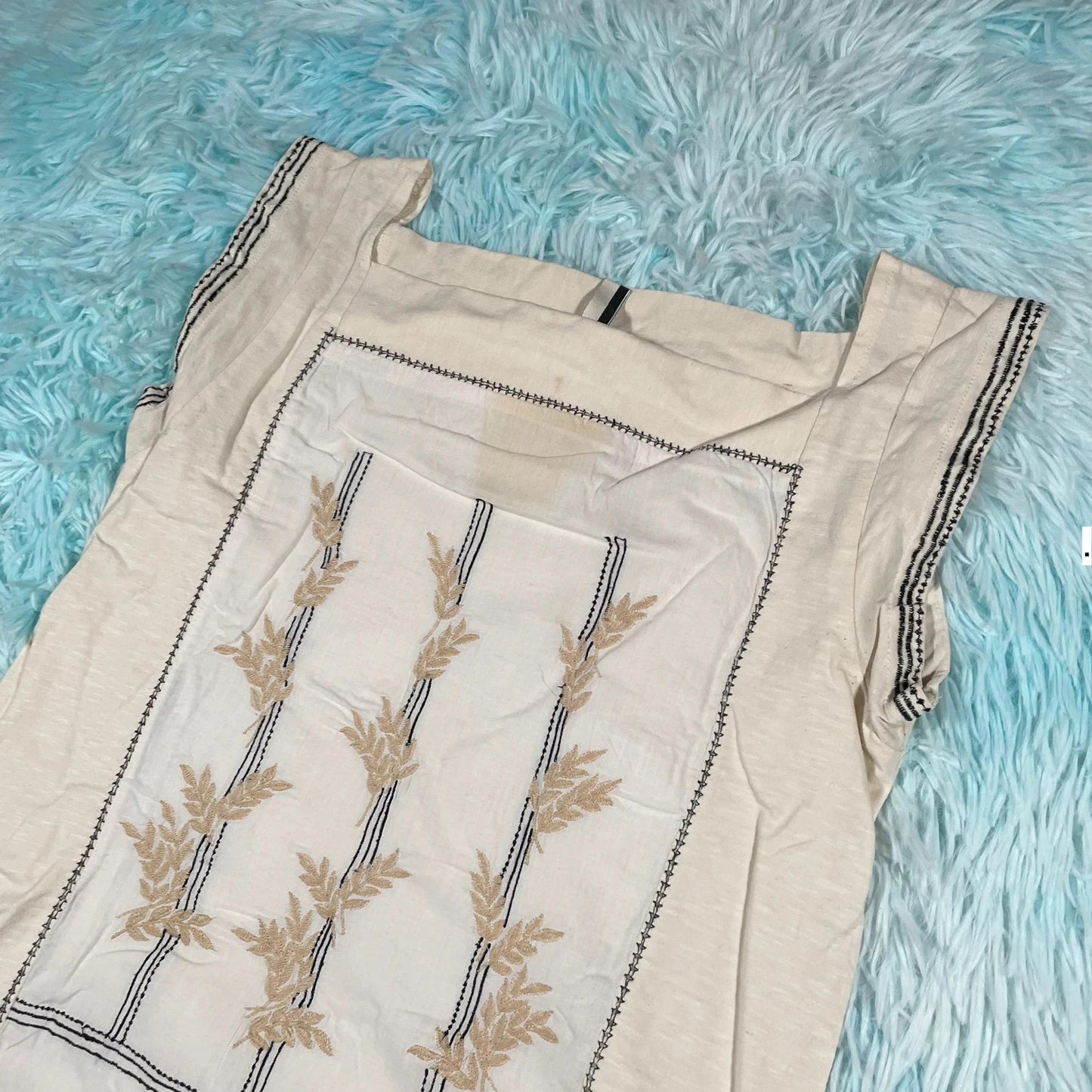 Vintage 90s Beige Topshop Tank Top - Size 10