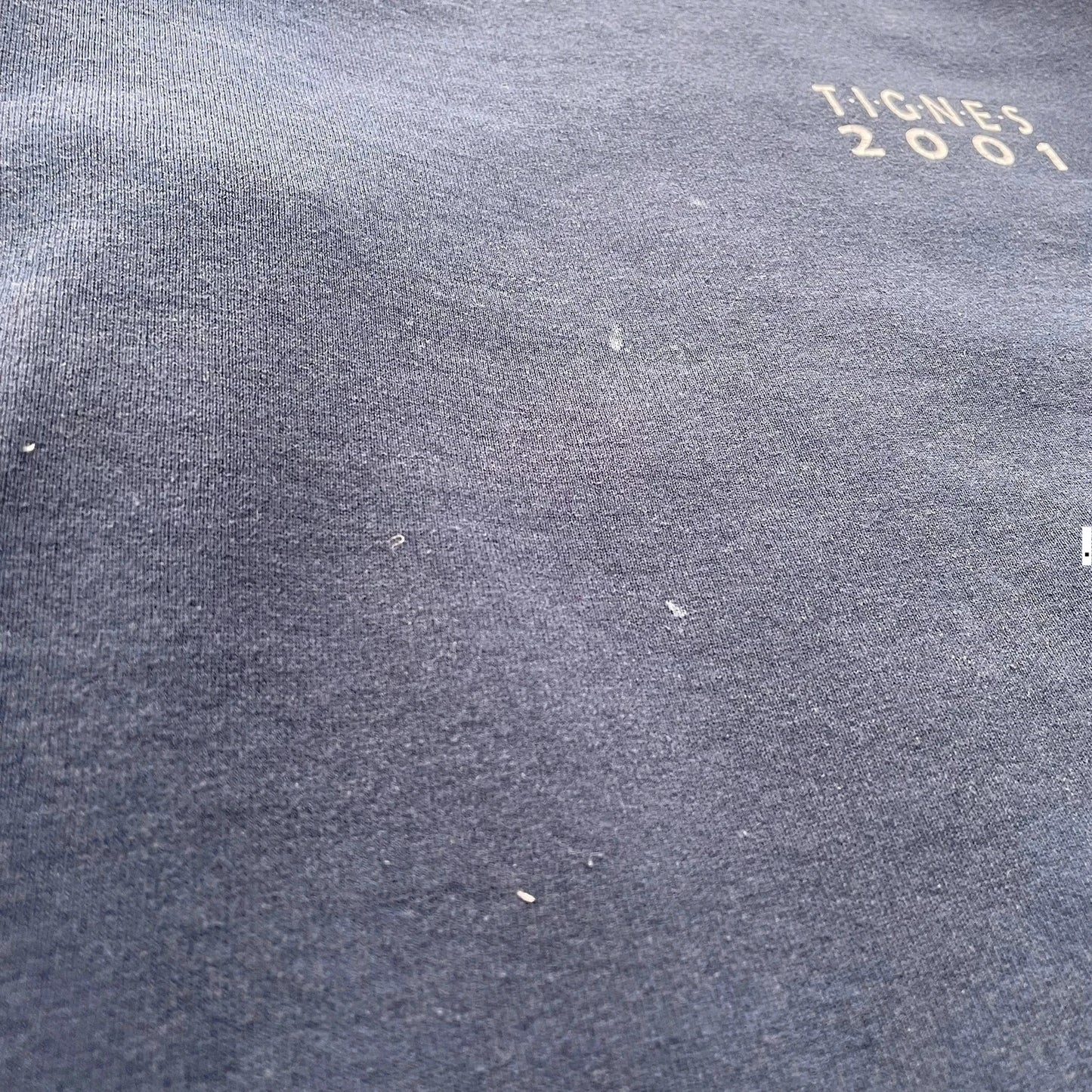 Vintage 2001 Navy Ski Graphic Sweatshirt - Large