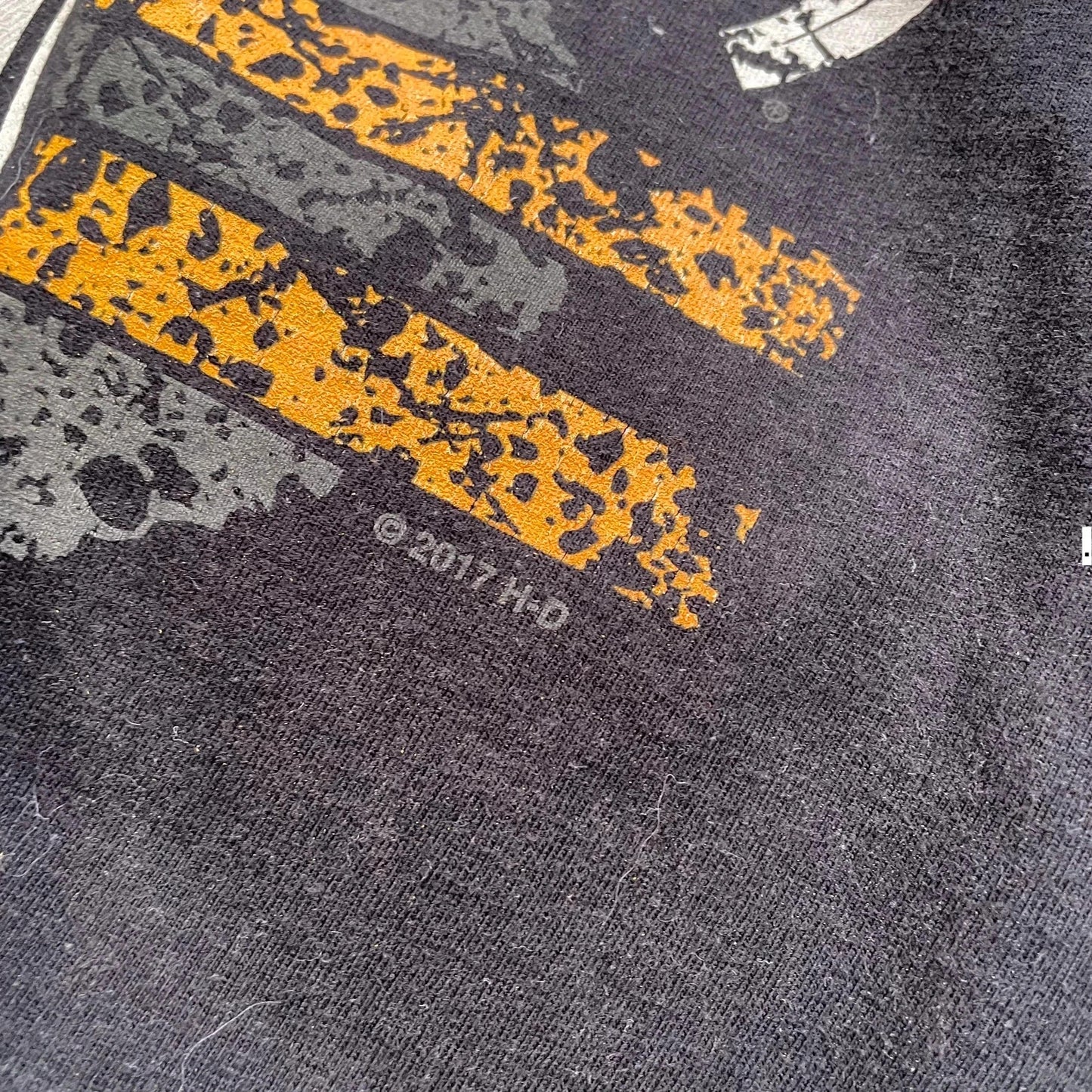 Vintage Black Harley Davidson Biker T Shirt - Medium