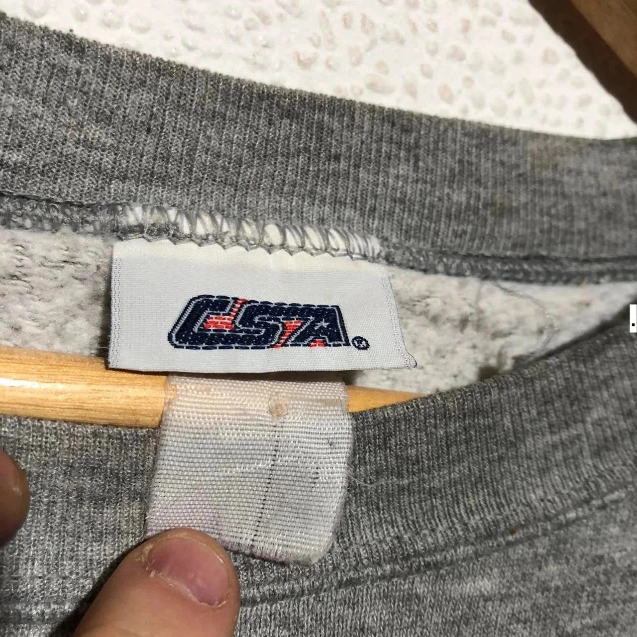 Vintage Grey New England Patriots Sweatshirt - Large