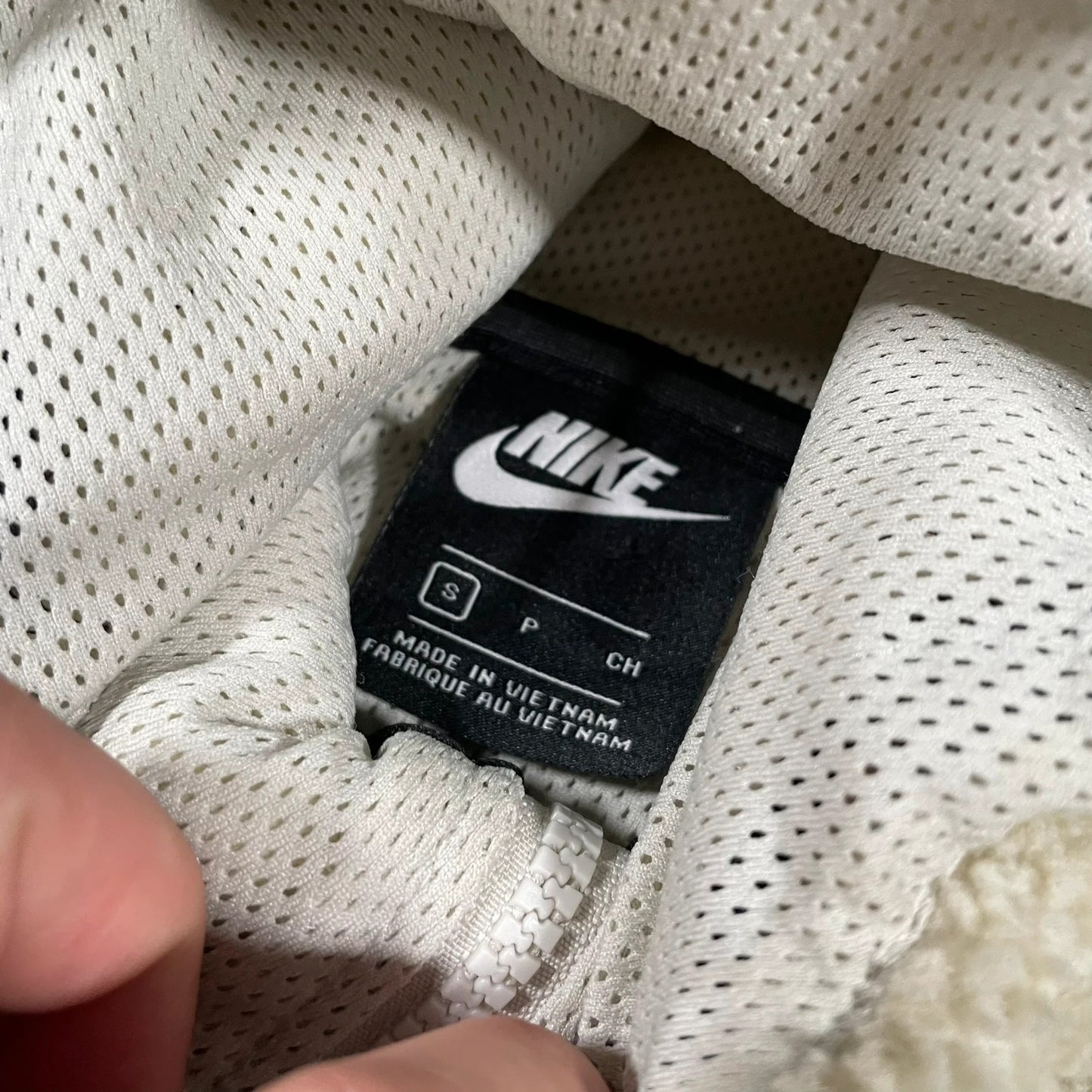 Cream Nike Tech Sherpa Fleece - Small