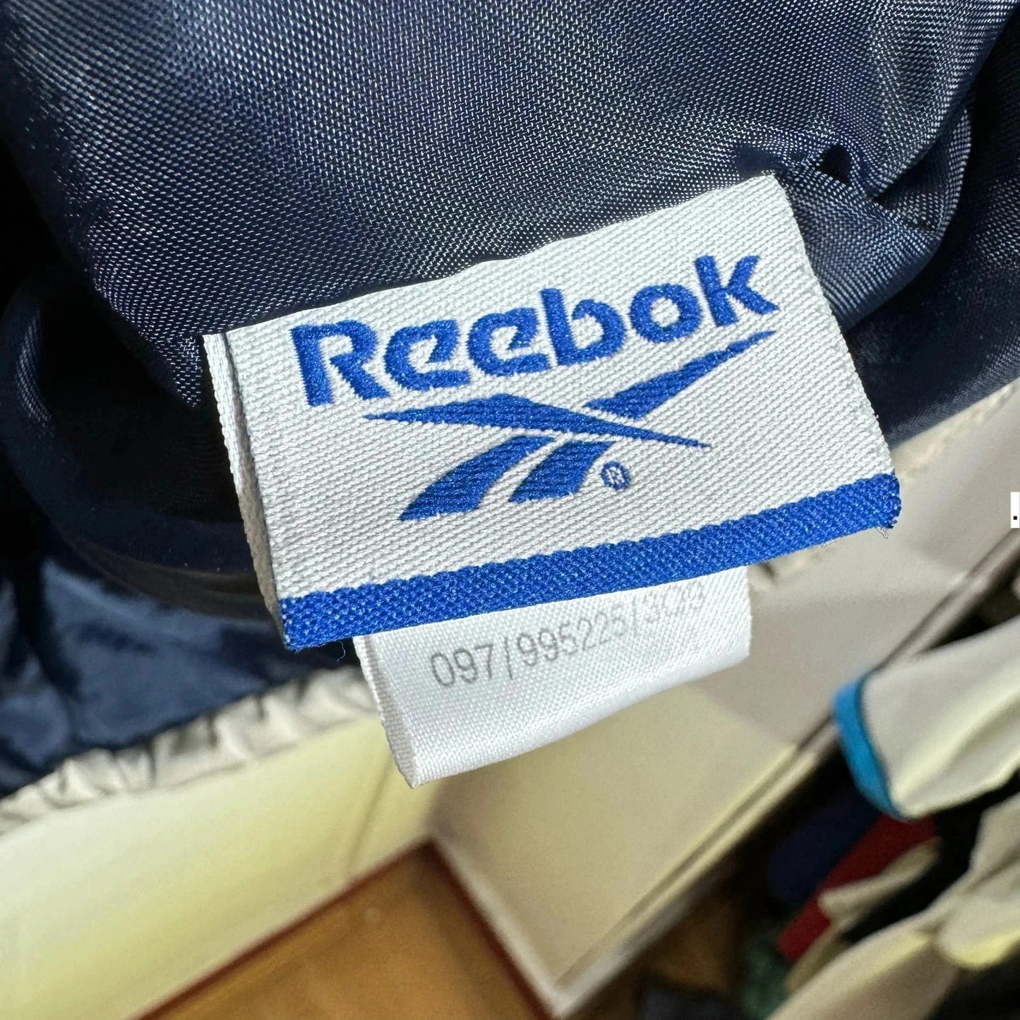 Vintage 90s Beige Reebok Puffer Jacket - Large
