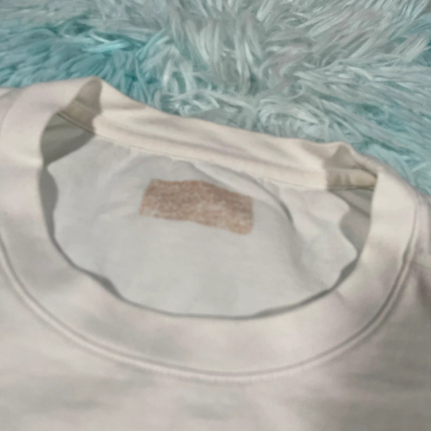 White Lacoste Plain T Shirt - Small