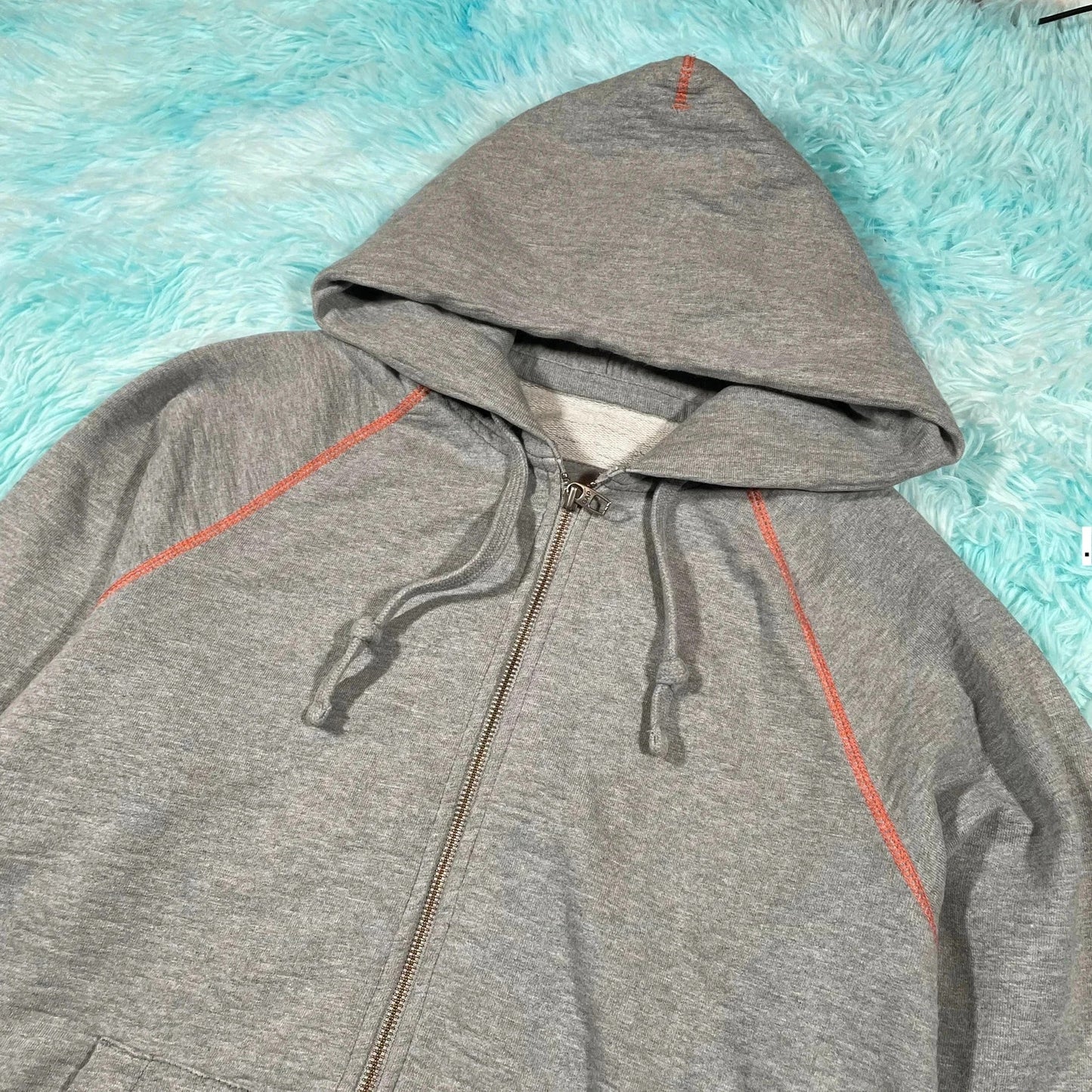 Vintage 00s Grey Gap Full Zip Blank Hoodie - Medium