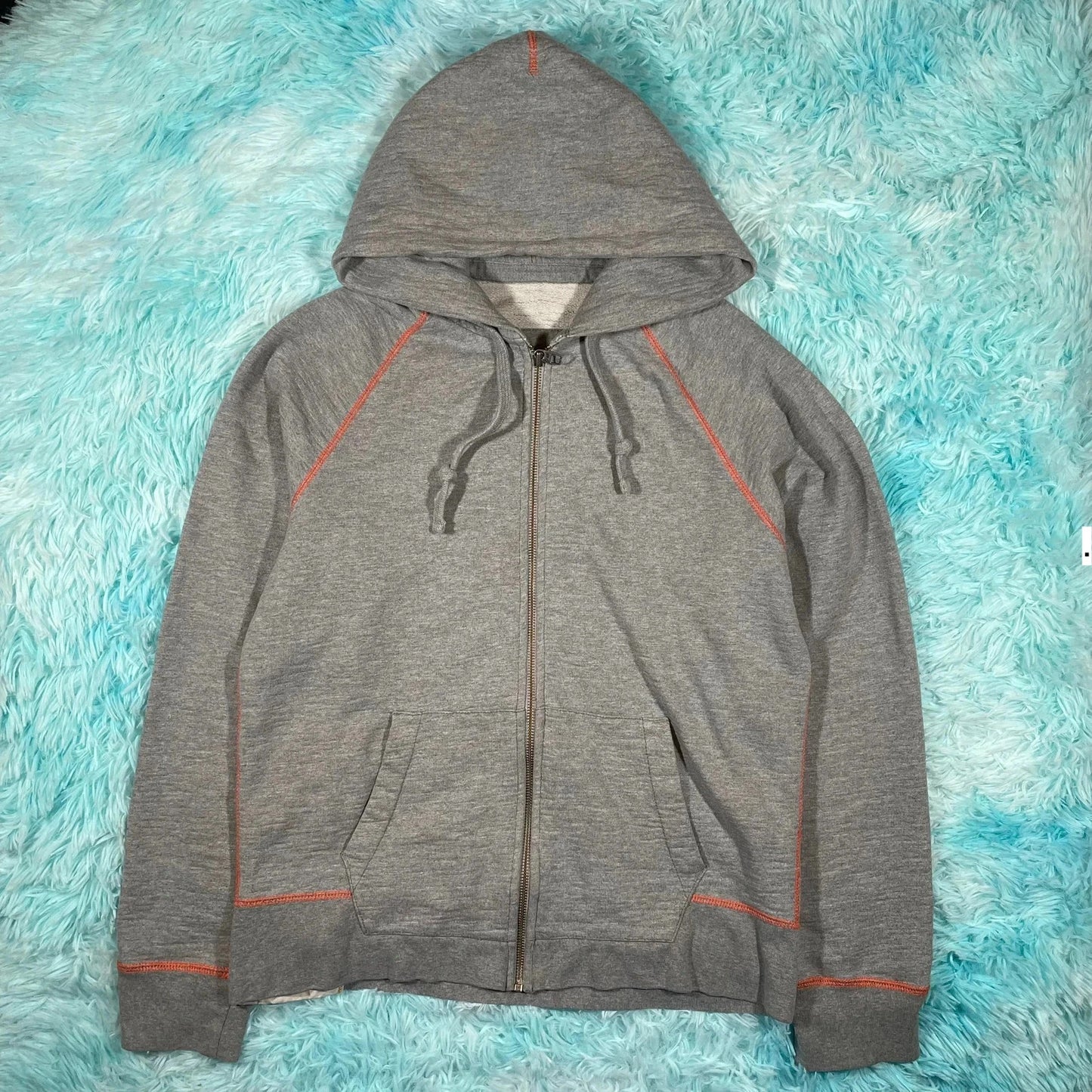 Vintage 00s Grey Gap Full Zip Blank Hoodie - Medium