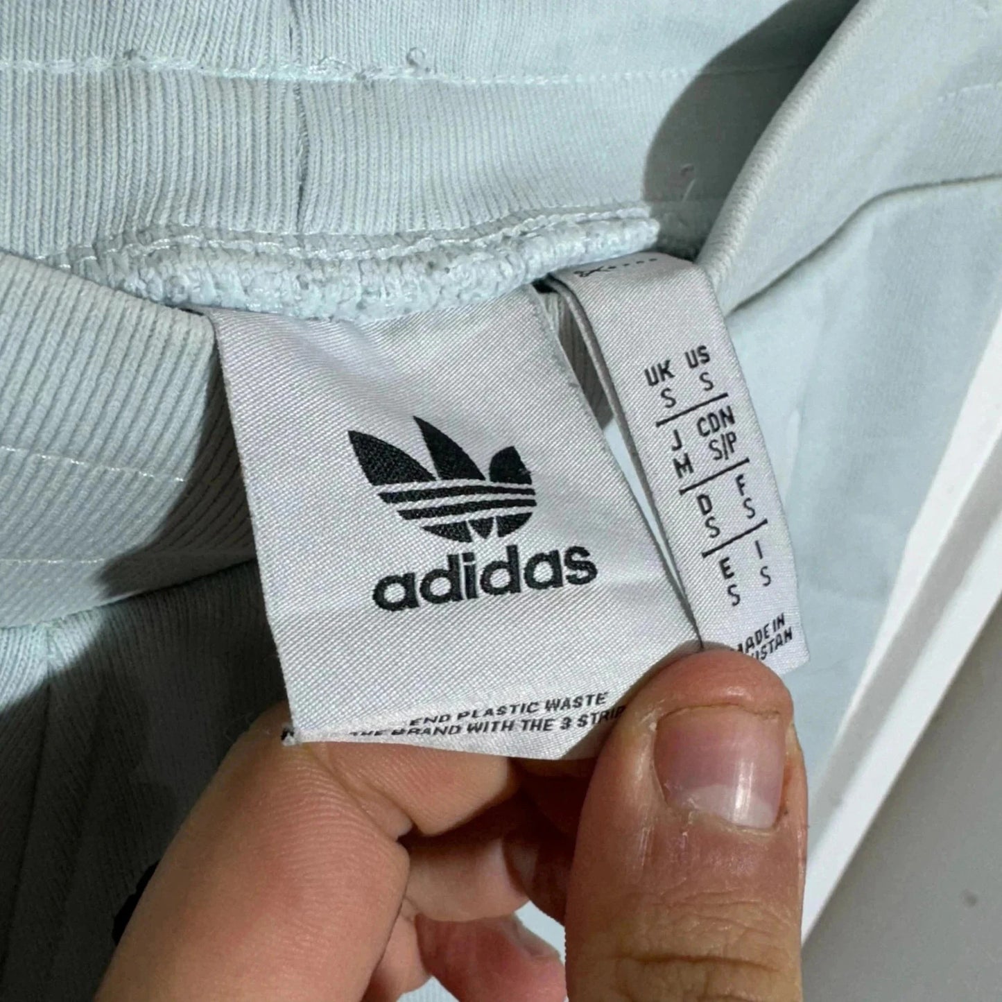 Mint Green Adidas Joggers - Small