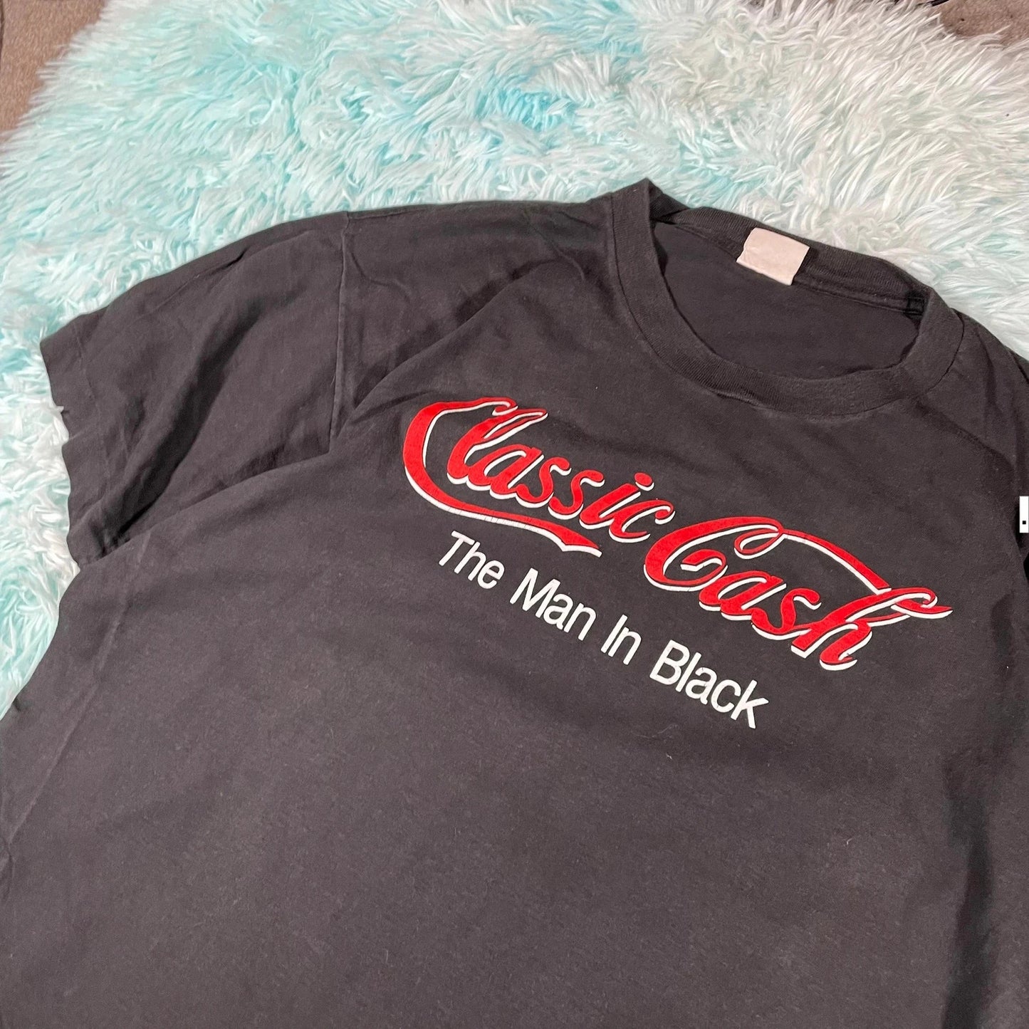 Vintage 1990 Johnny Cash T Shirt 35th Anniversay Tour - XL
