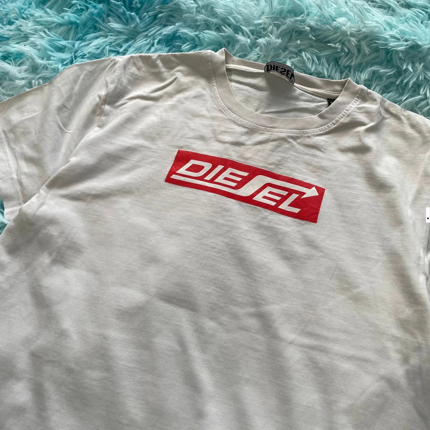 White Diesel T Shirt Spellout - XL