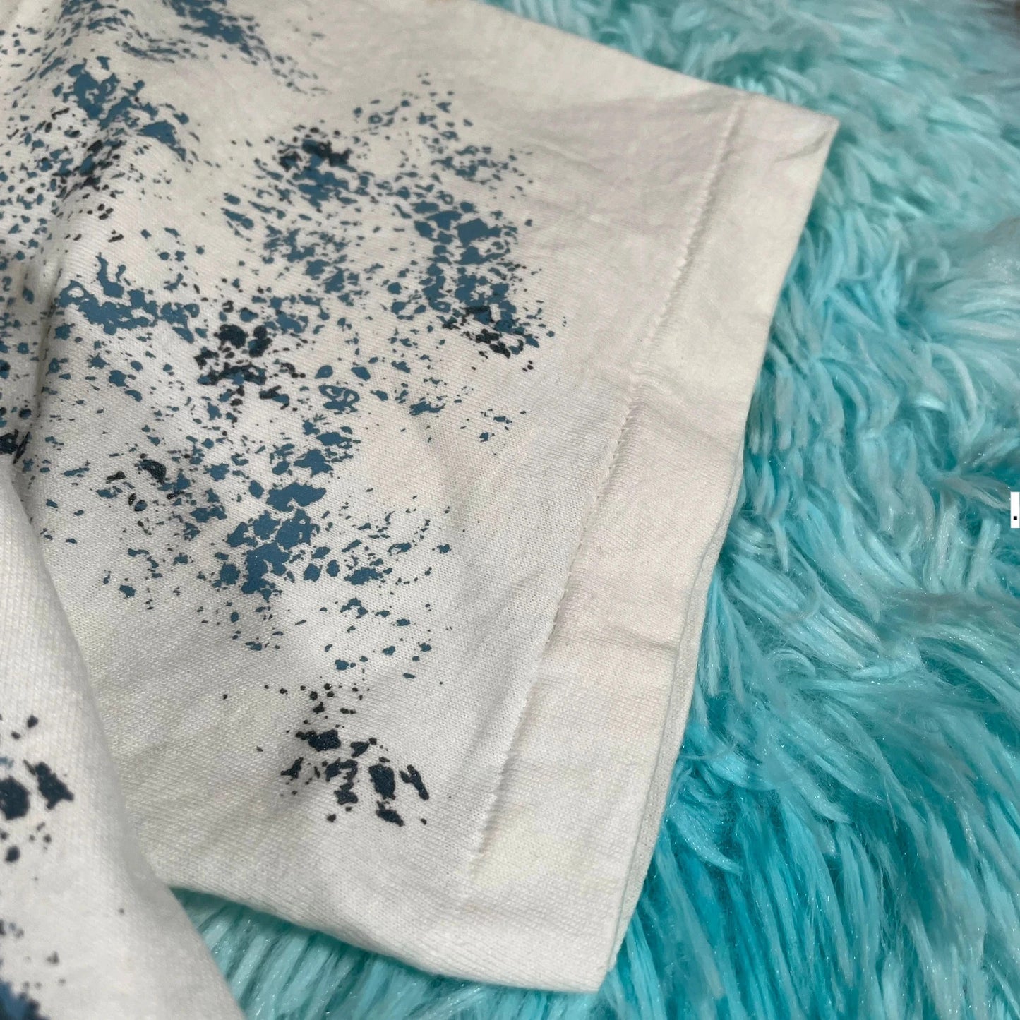 Vintage 90s White Floral Graphic T Shirt - Large