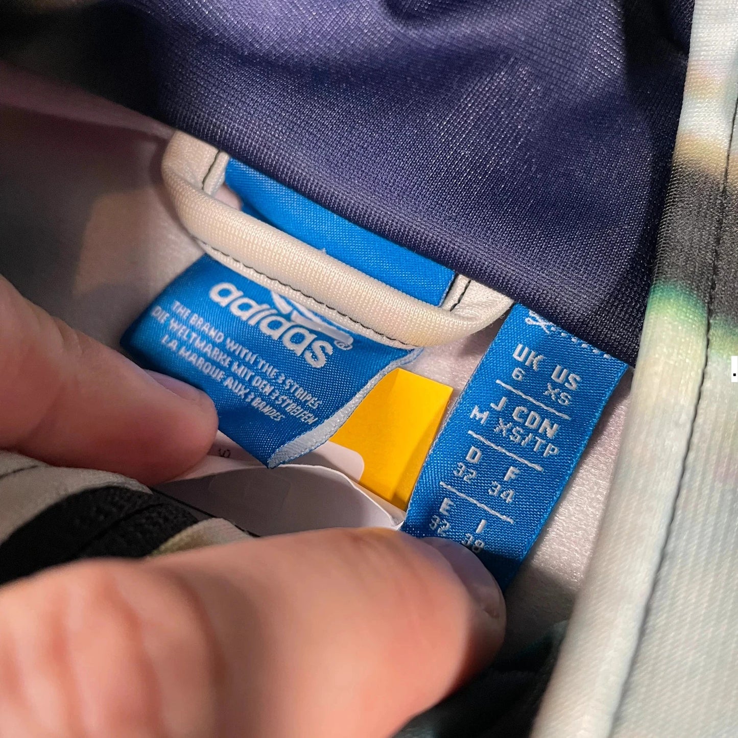 Multicoloured Adidas Track Jacket Funky - Size 6