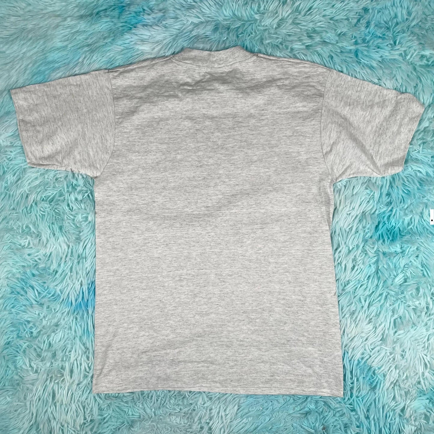 Vintage 80s Grey Christmas Shopping Graphic T shirt - Small