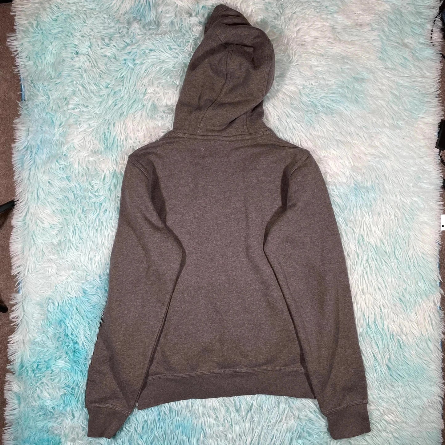 Grey Nike Hoodie Plain - Small