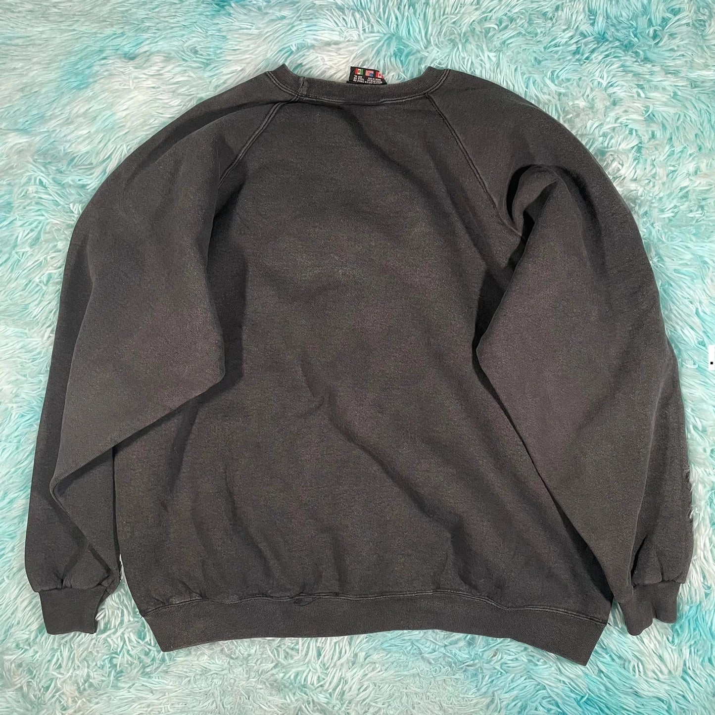 Vintage 90s Dark Grey Adidas Sweatshirt Heavyweight - Xl