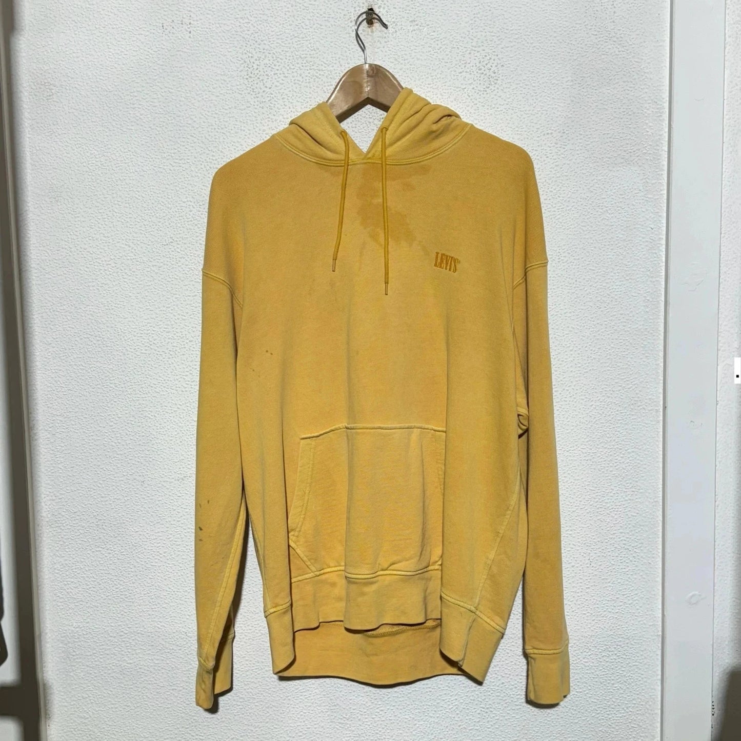Yellow Levi’s Hoodie Plain - Large
