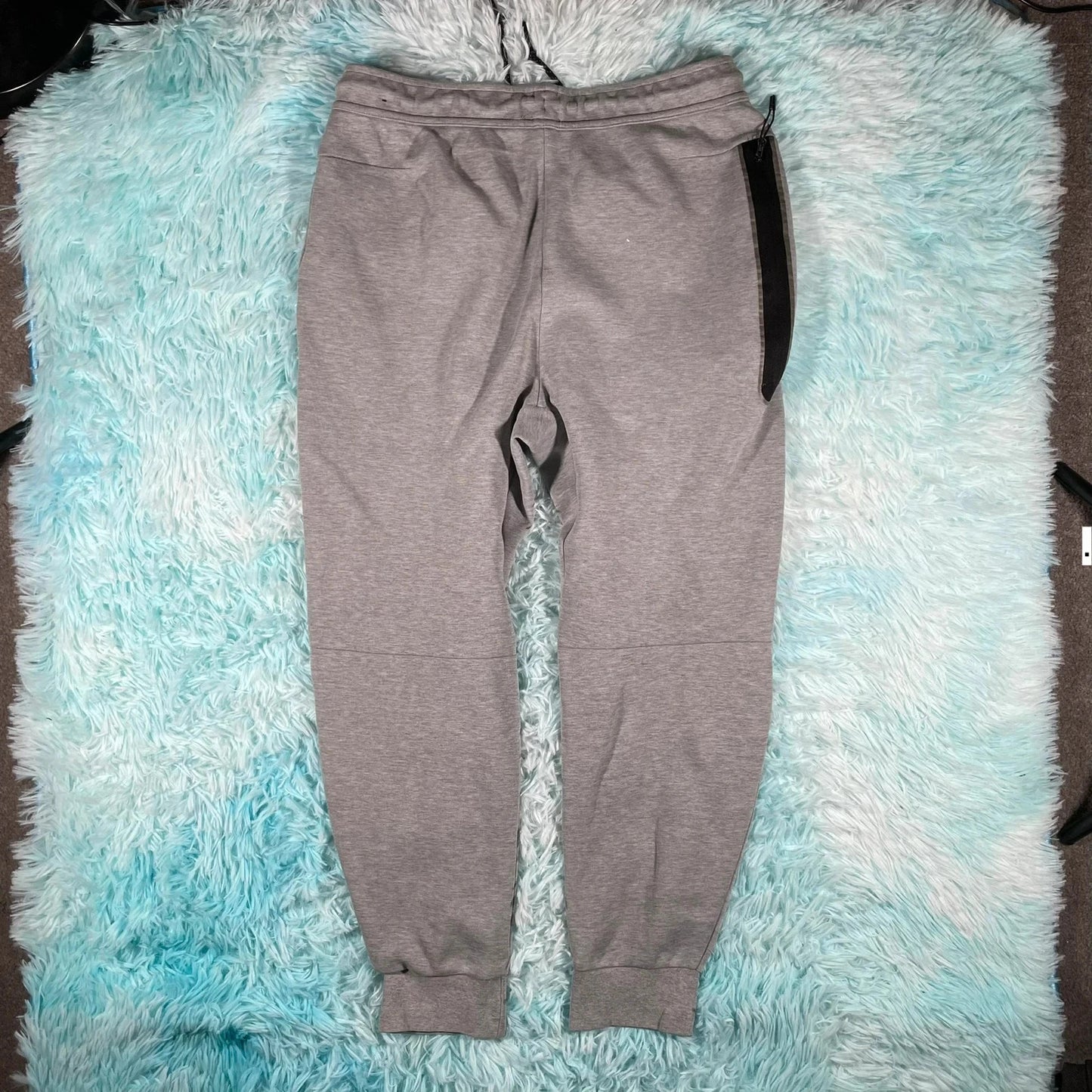 Grey Nike Tech Fleece Joggers Tracksuit Bottoms - Medium