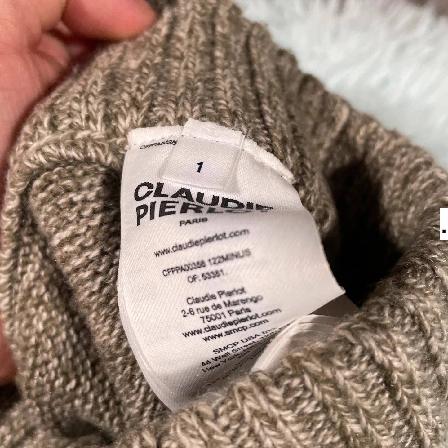 Khaki Claudie Pierlot Flares Trousers - Size 1