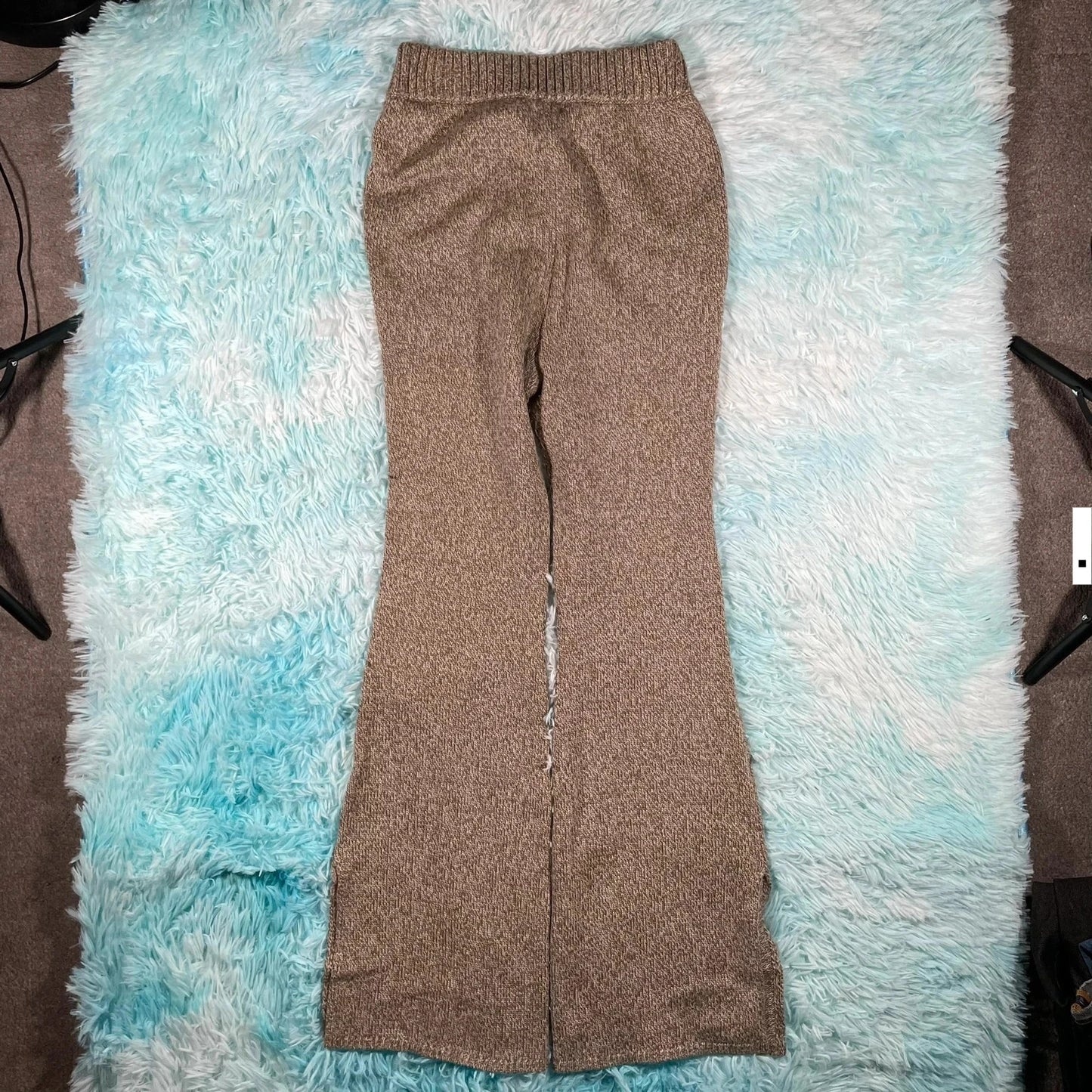 Khaki Claudie Pierlot Flares Trousers - Size 1