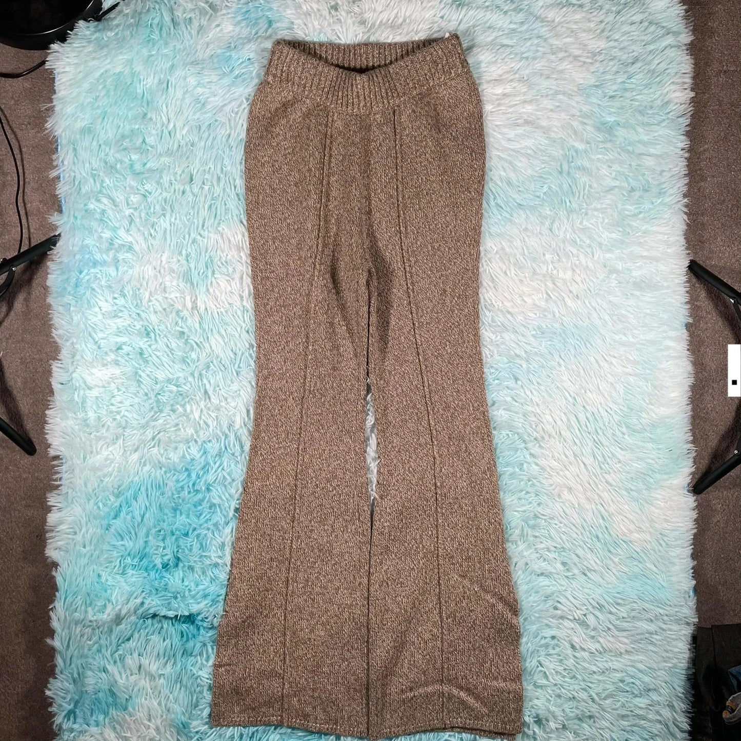 Khaki Claudie Pierlot Flares Trousers - Size 1
