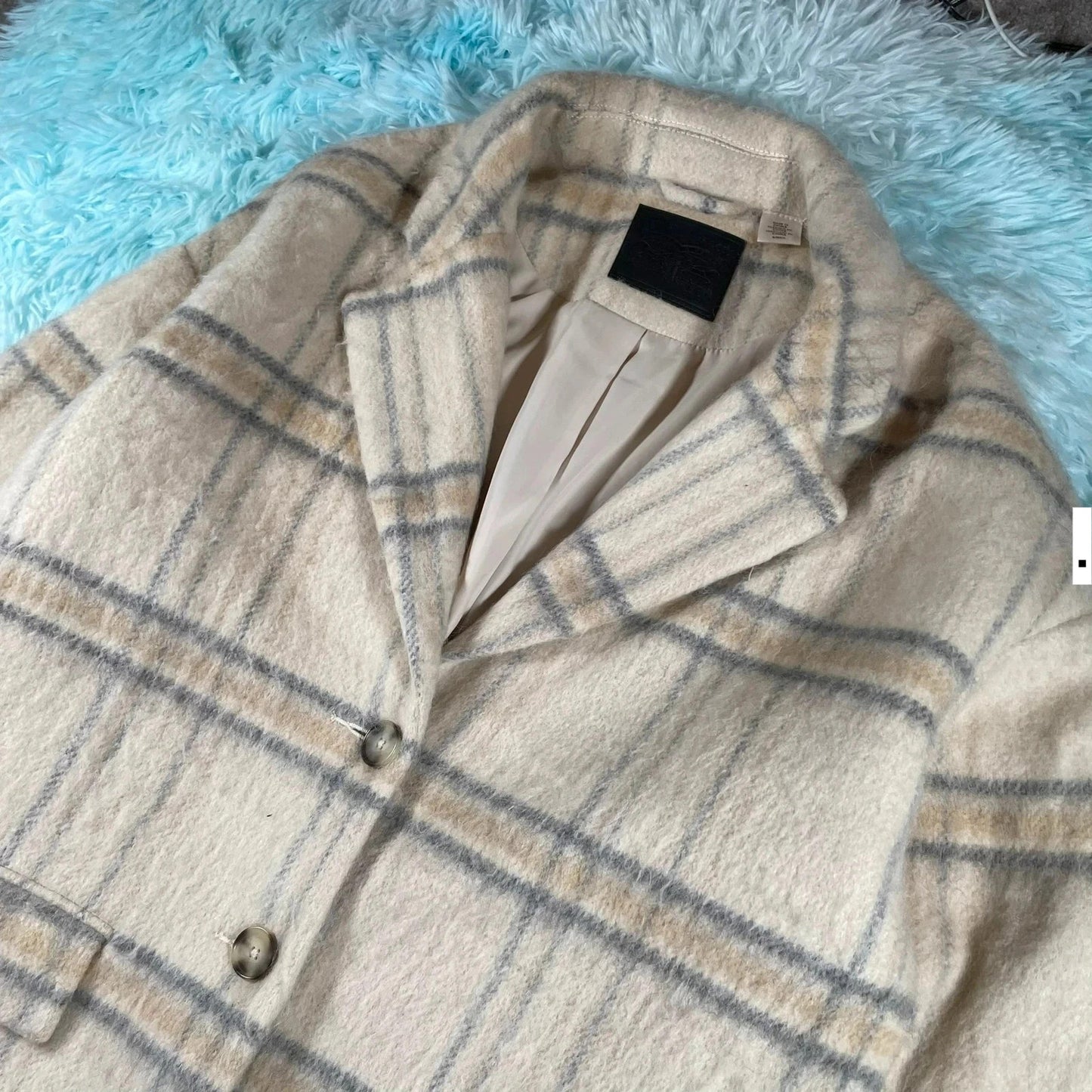 Cream Levi’s Wool Overcoat - Small