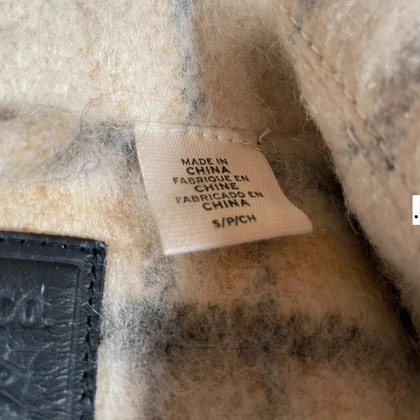 Cream Levi’s Wool Overcoat - Small