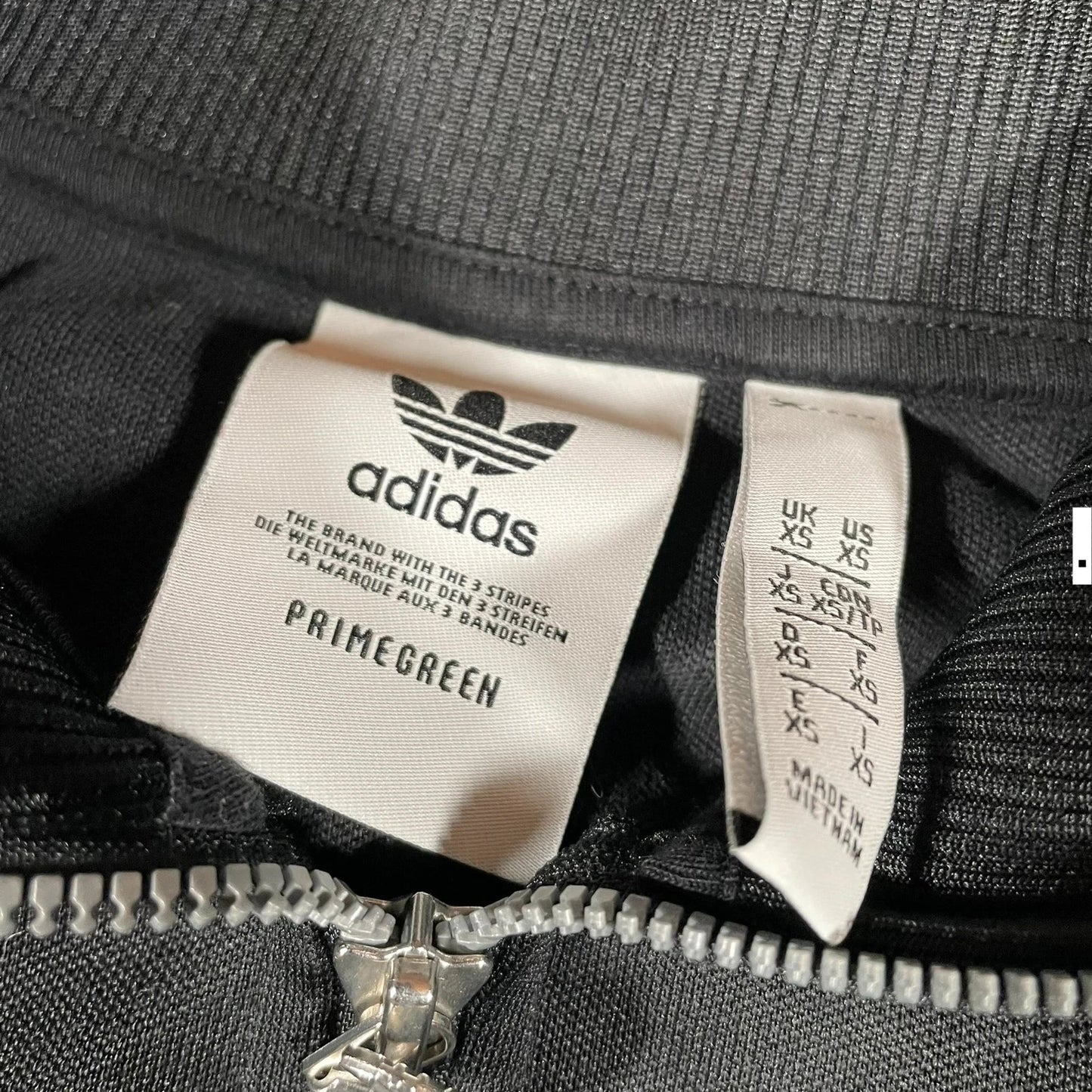 Vintage Black Adidas Track Jacket - XS