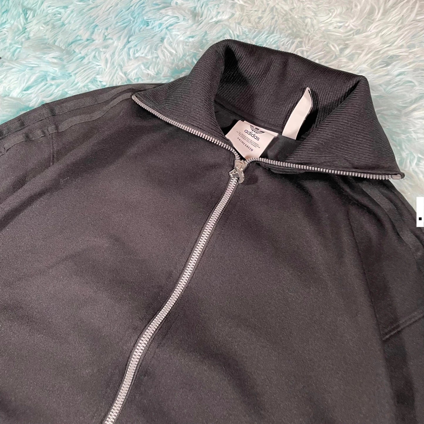 Vintage Black Adidas Track Jacket - XS