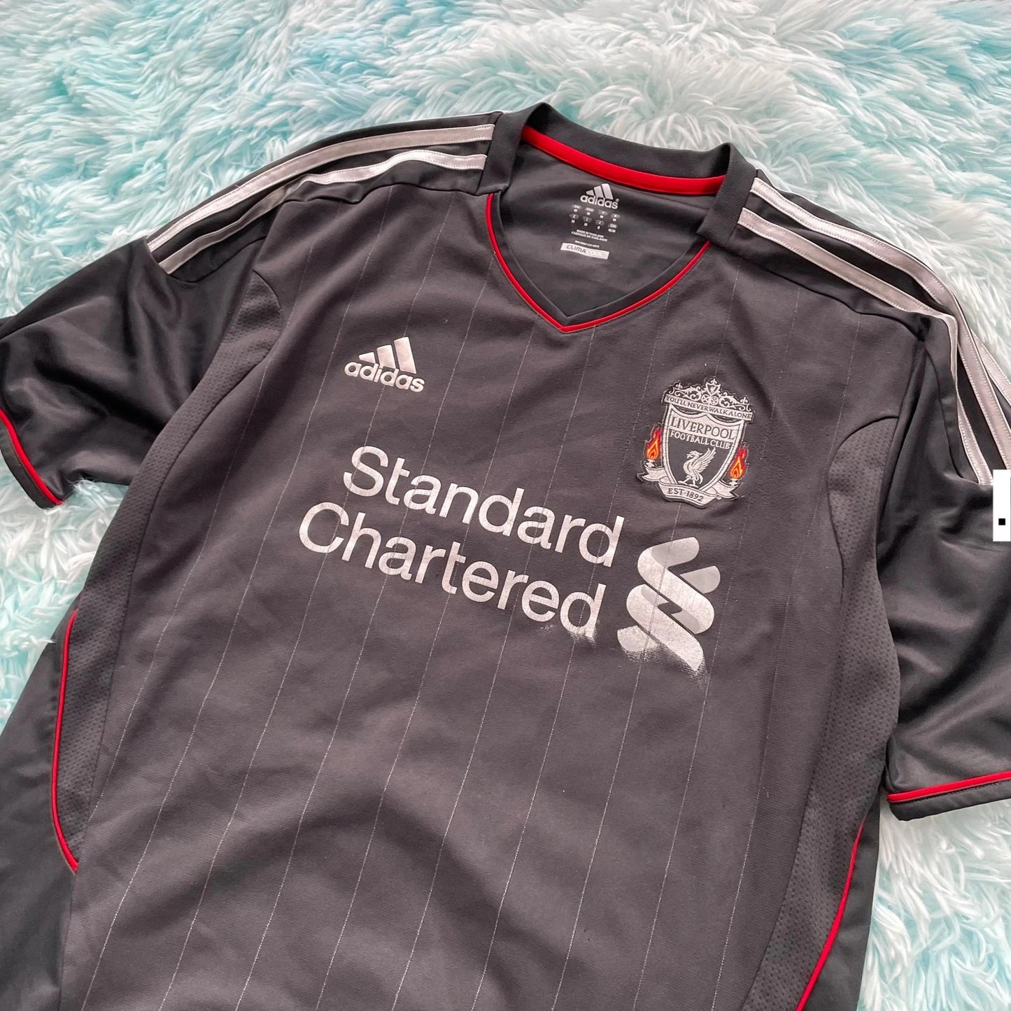2011-12 Liverpool Shirt Away Kit Adidas Lucas - Medium