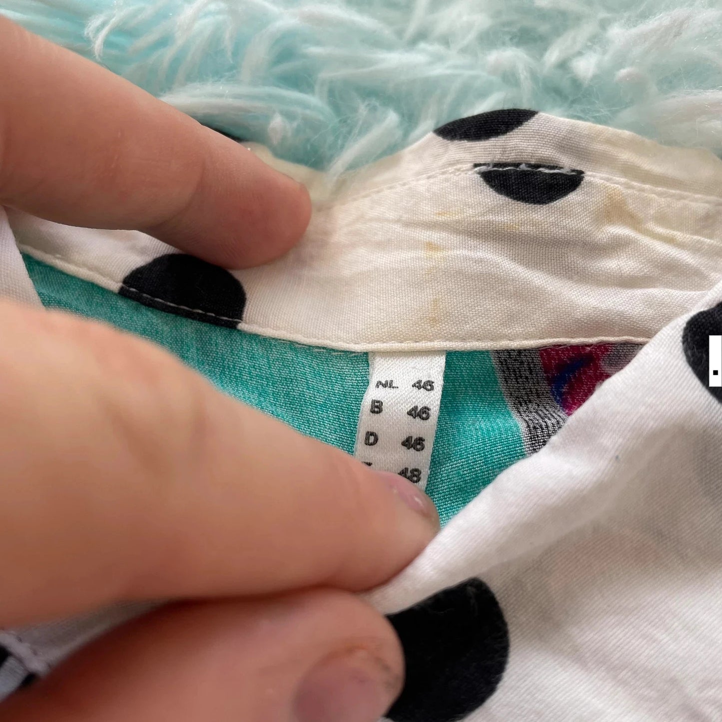 Vintage 80s Funky Print Shirt - XL