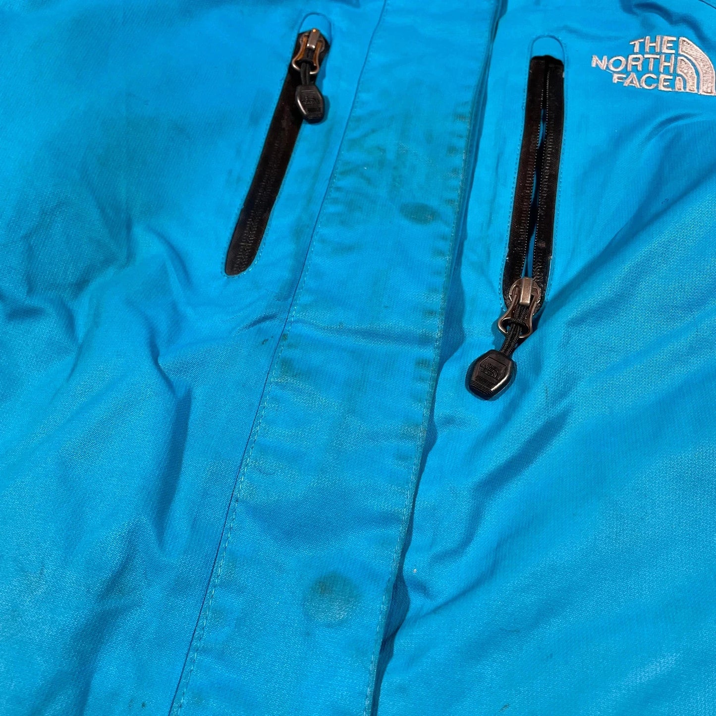 Blue & Black The North Face Gore-tex Windbreaker Jacket - Small