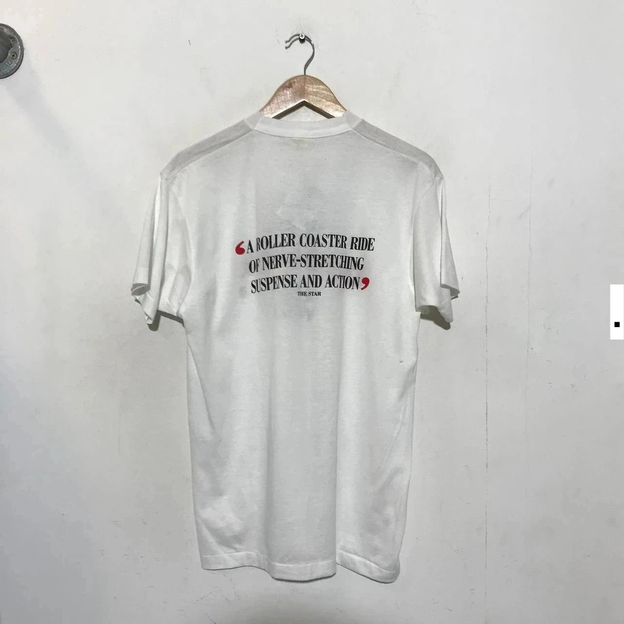 Deadstock Vintage 1988 White Die Hard Movie Promo T Shirt Screen Stars - XL