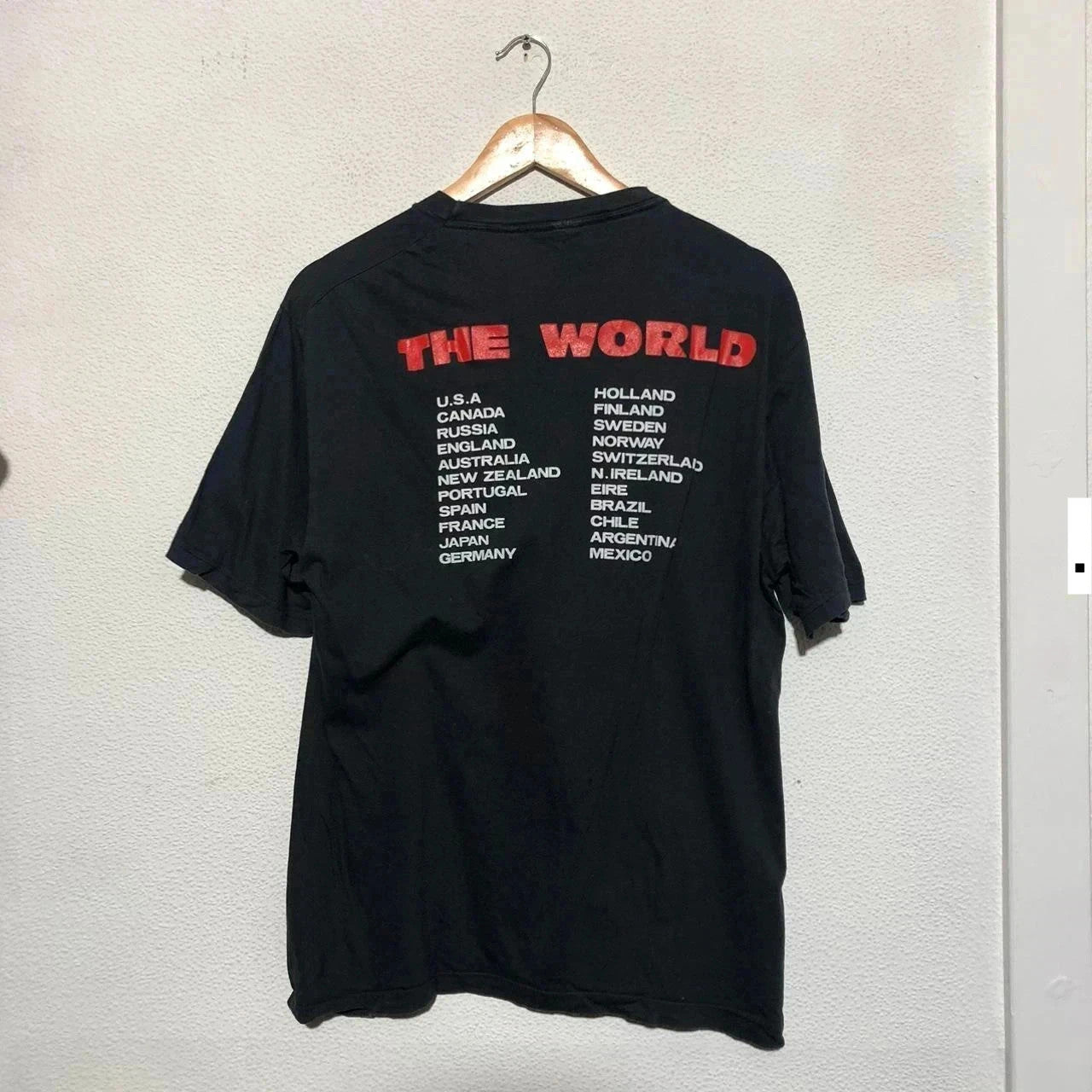 Vintage 1989 Black Bon Jovi World Tour - XL