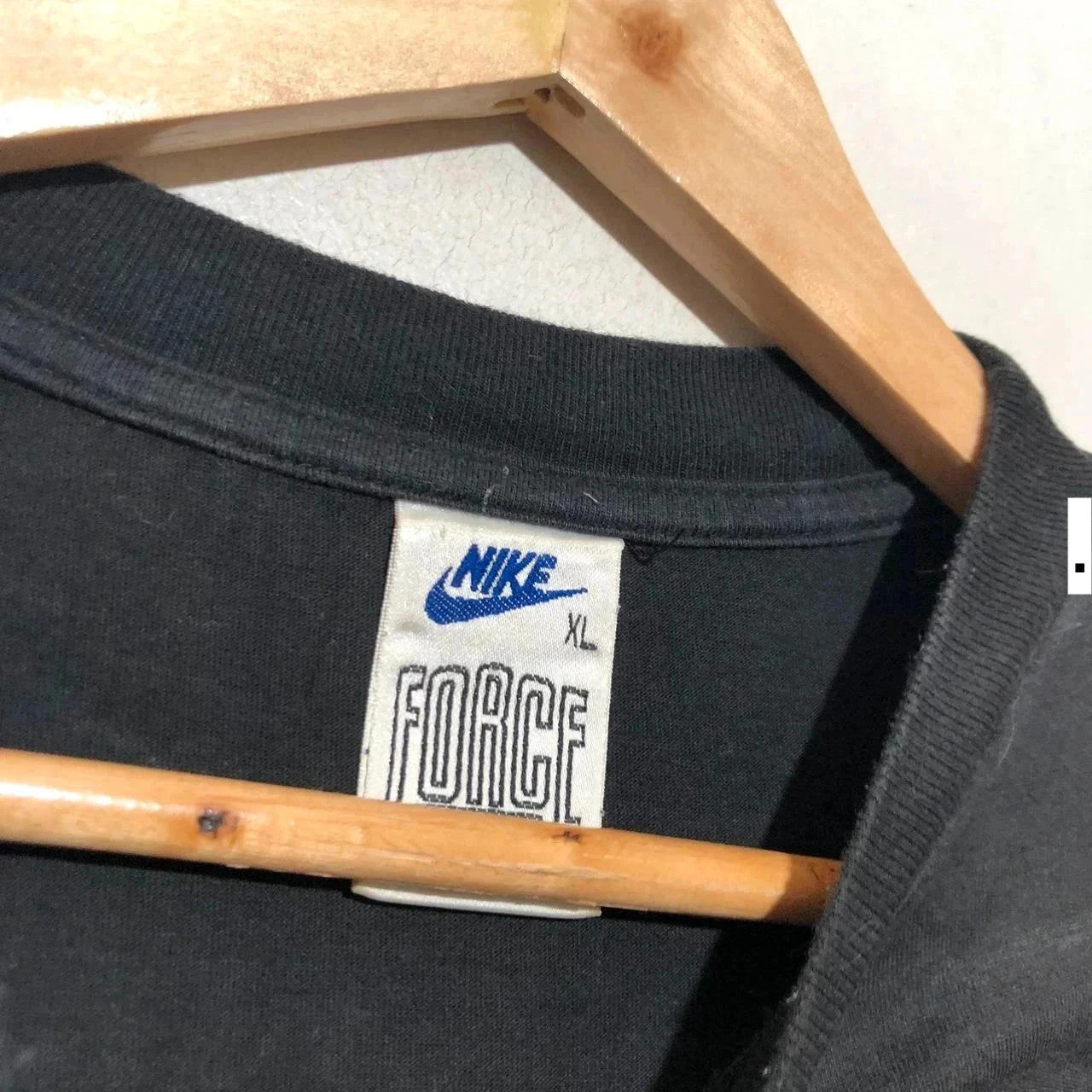 Vintage 90s Black Nike Force Baggy T Shirt - XL