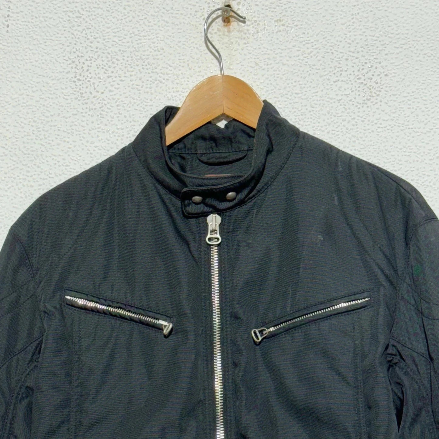 Black Hugo Boss Biker Racing Jacket - Small