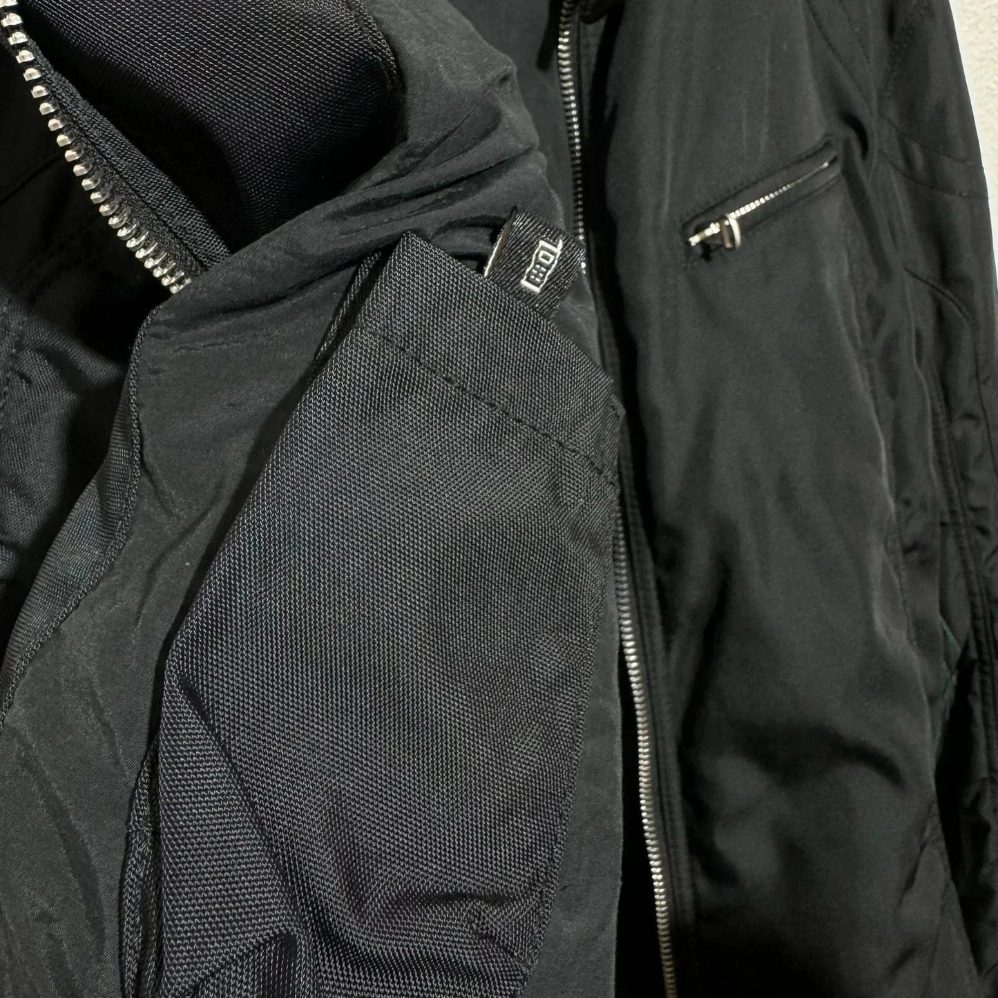 Black Hugo Boss Biker Racing Jacket - Small