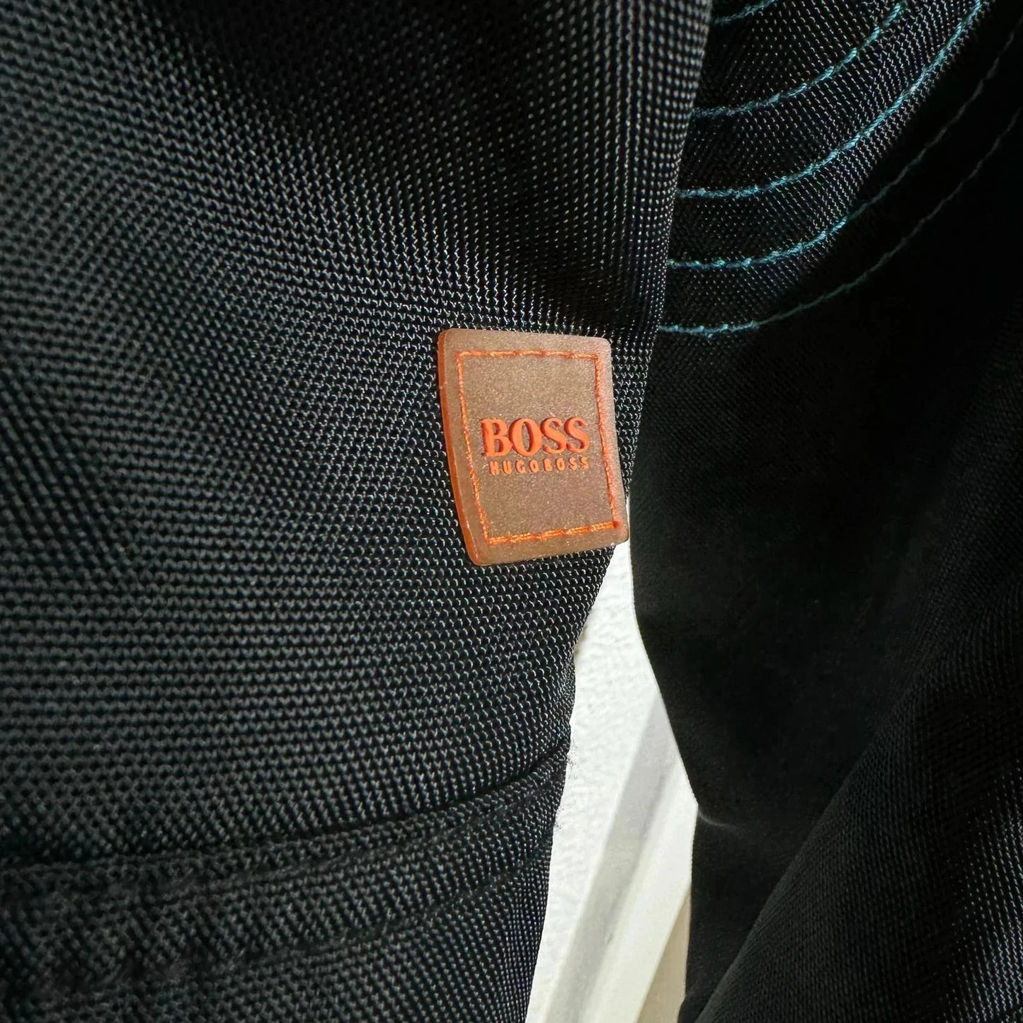 Black Hugo Boss Biker Racing Jacket - Small