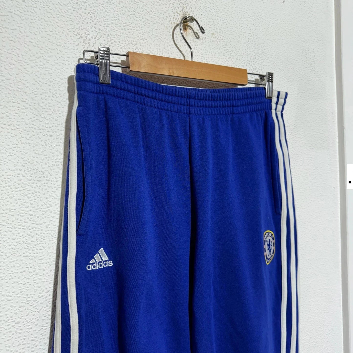 Blue Chelsea Adidas Tracksuit Bottoms - medium
