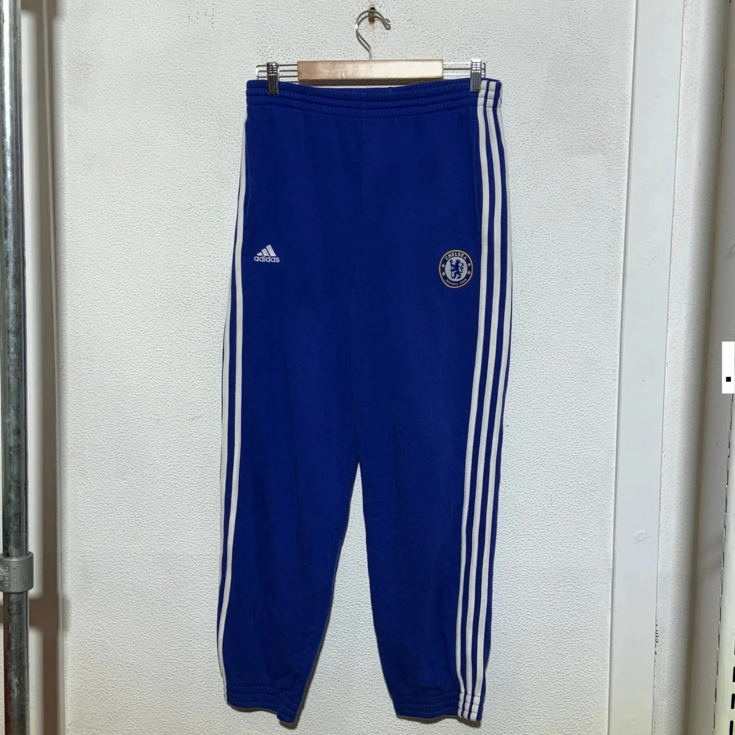 Blue Chelsea Adidas Tracksuit Bottoms - medium
