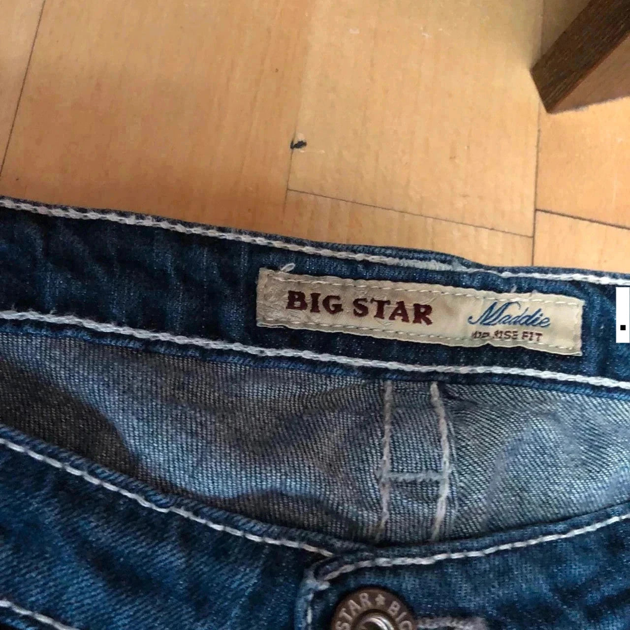 Vintage Y2K 00s Embroidered Jeans Mid High Rise Big Star - 34W CL