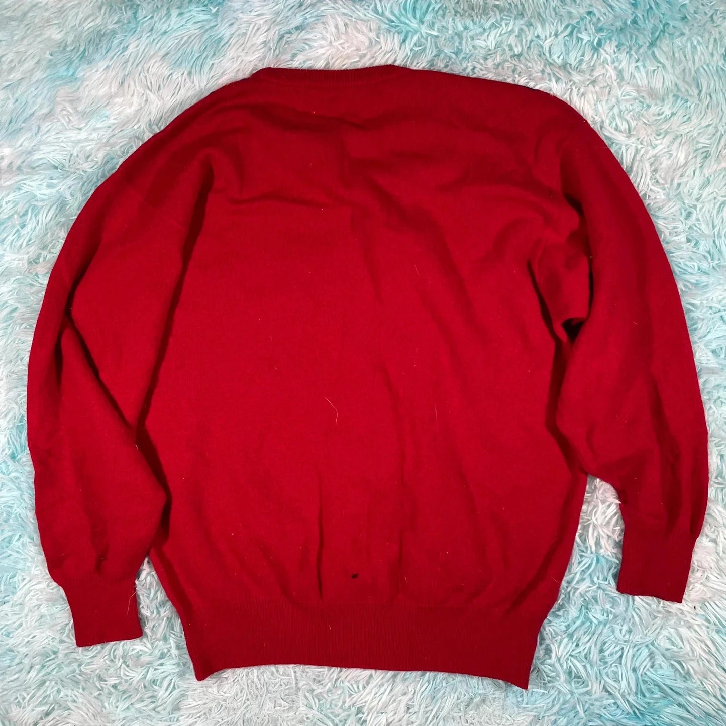 Vintage 90s Red Pringle Golf Tartan Jumper - M